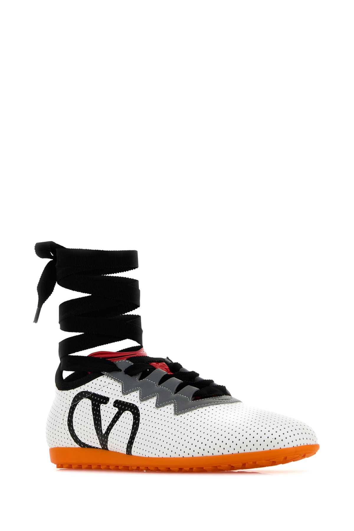VALENTINO GARAVANI Chromathon Low-top Sneakers In Perforated Leather In Multi Product Image