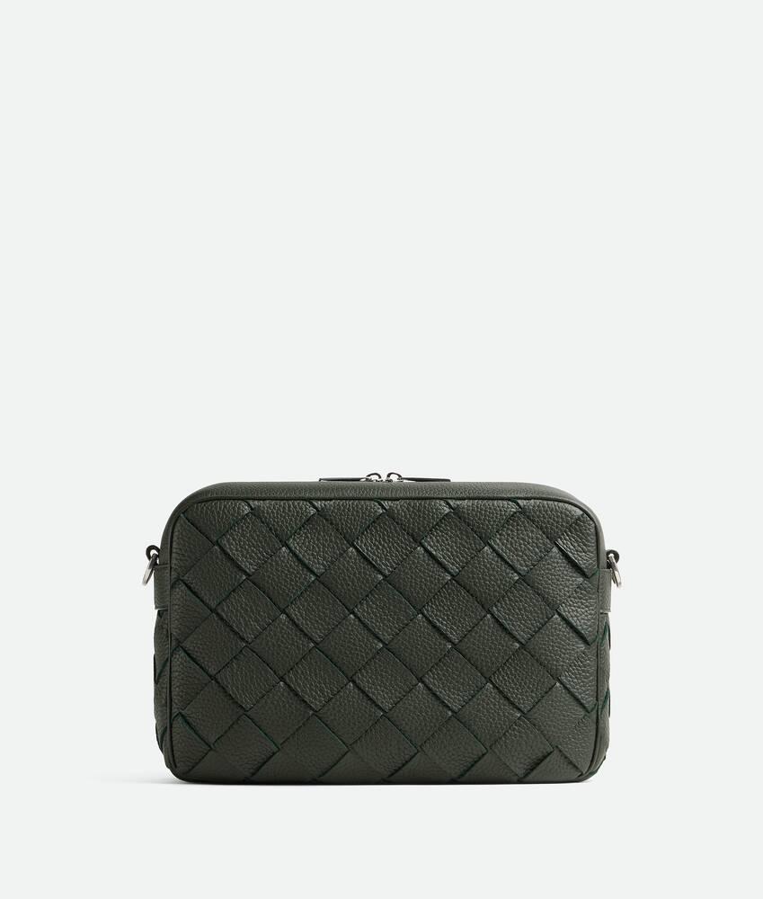 Men's Intrecciato Camera Bag in Dark green Product Image