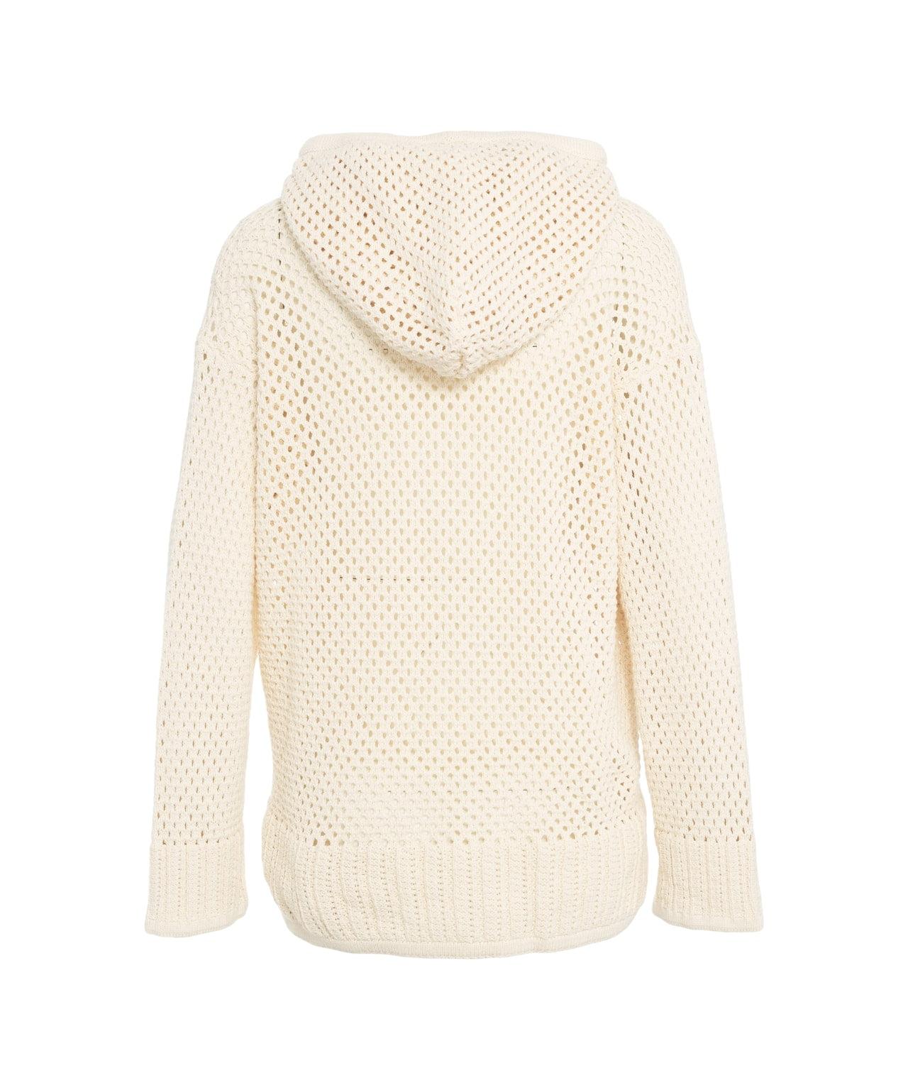 Hooded crochet sweater Product Image