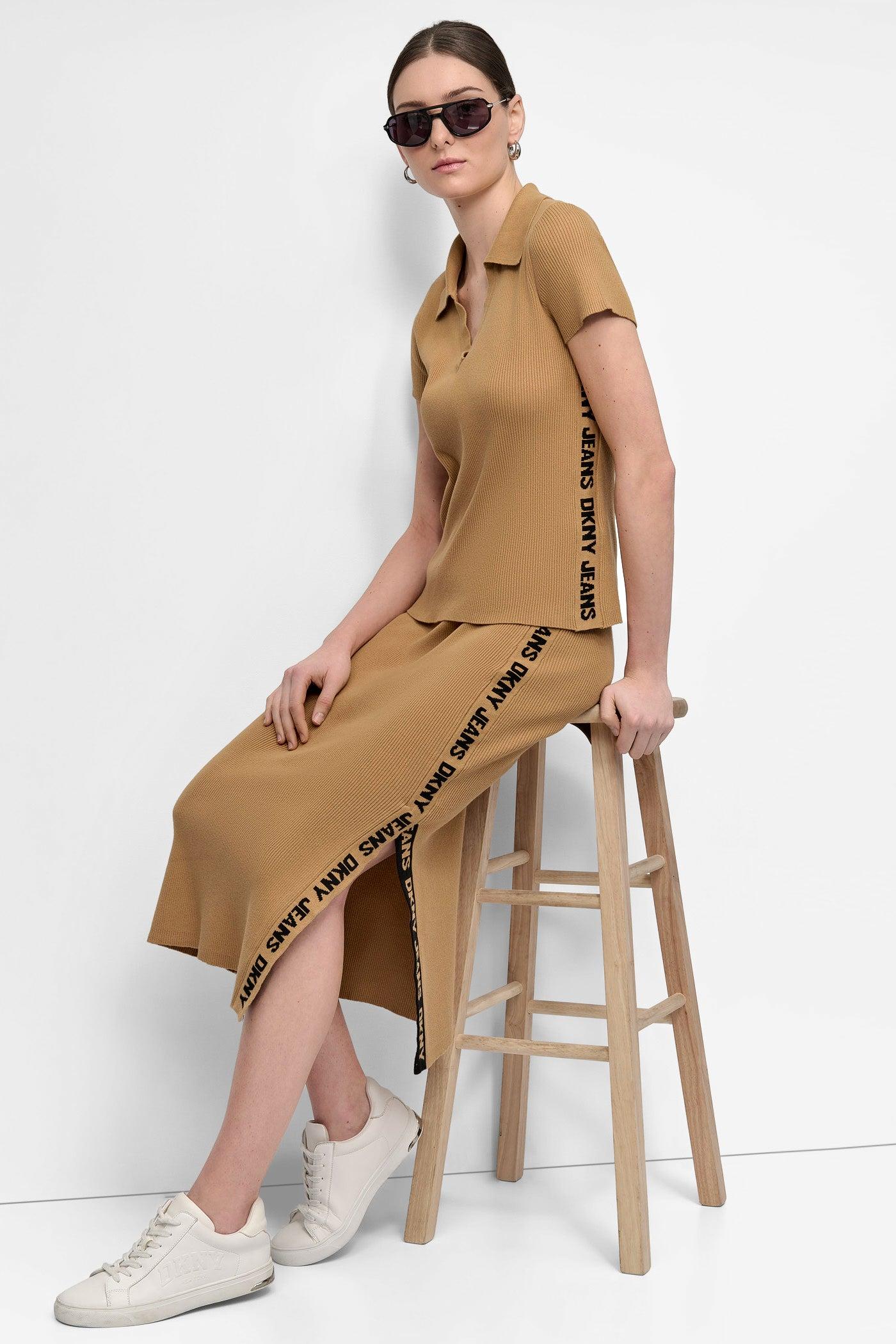 LOGO RIB-KNIT POLO Product Image