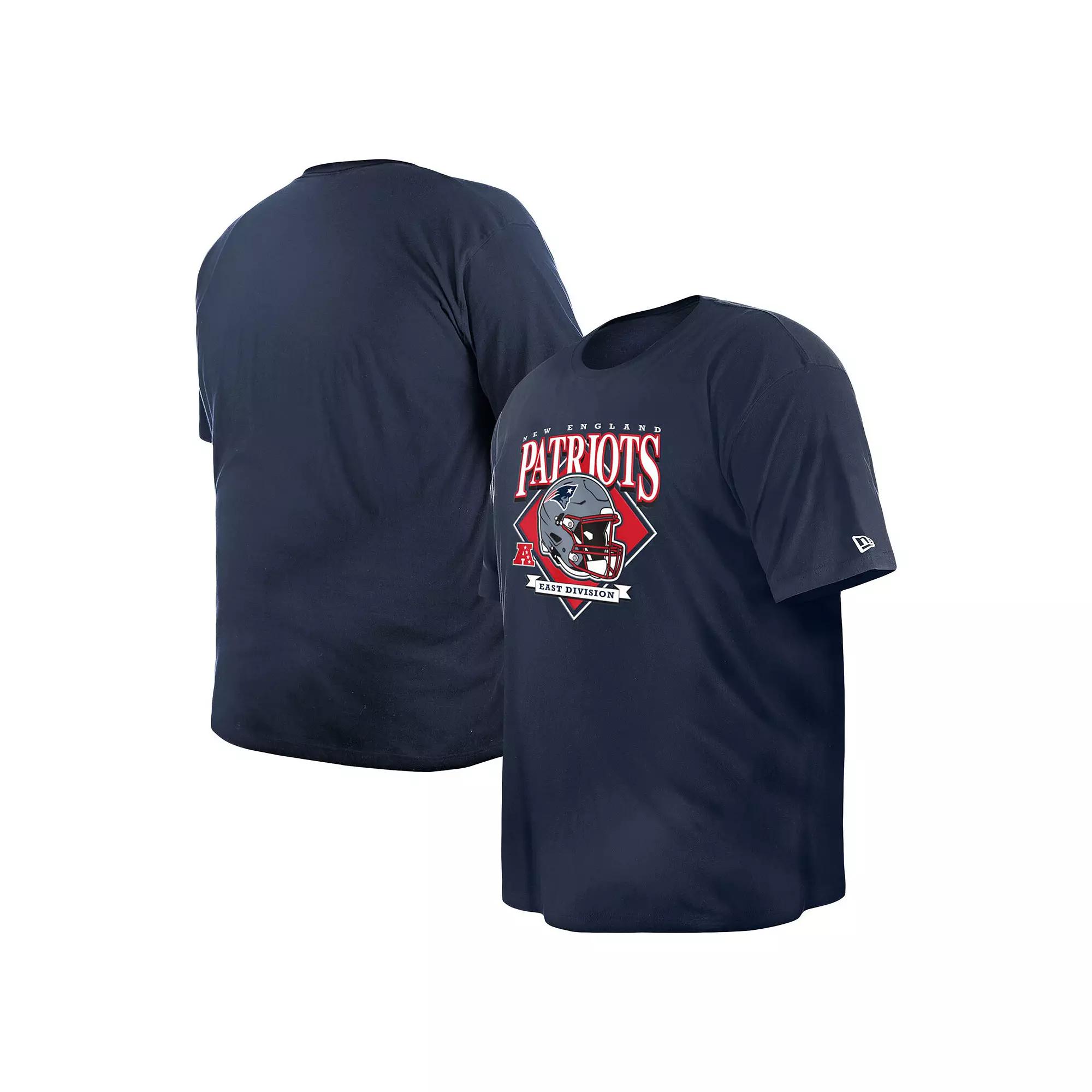 Men's New Era Navy New England Patriots Big & Tall Helmet T-Shirt,  Product Image