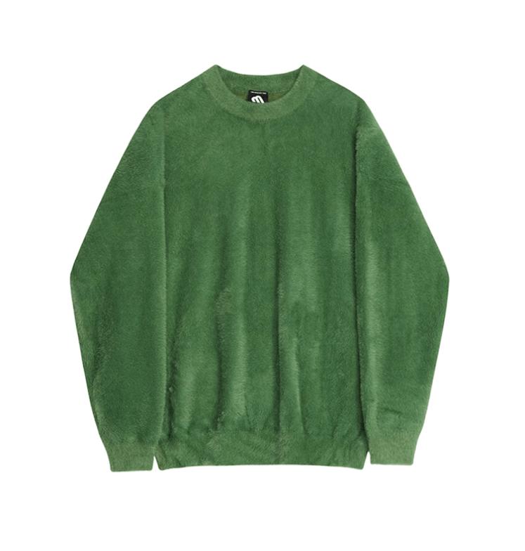 RT No. 11973 GREEN MOHAIR PULLOVER SWEATER Product Image