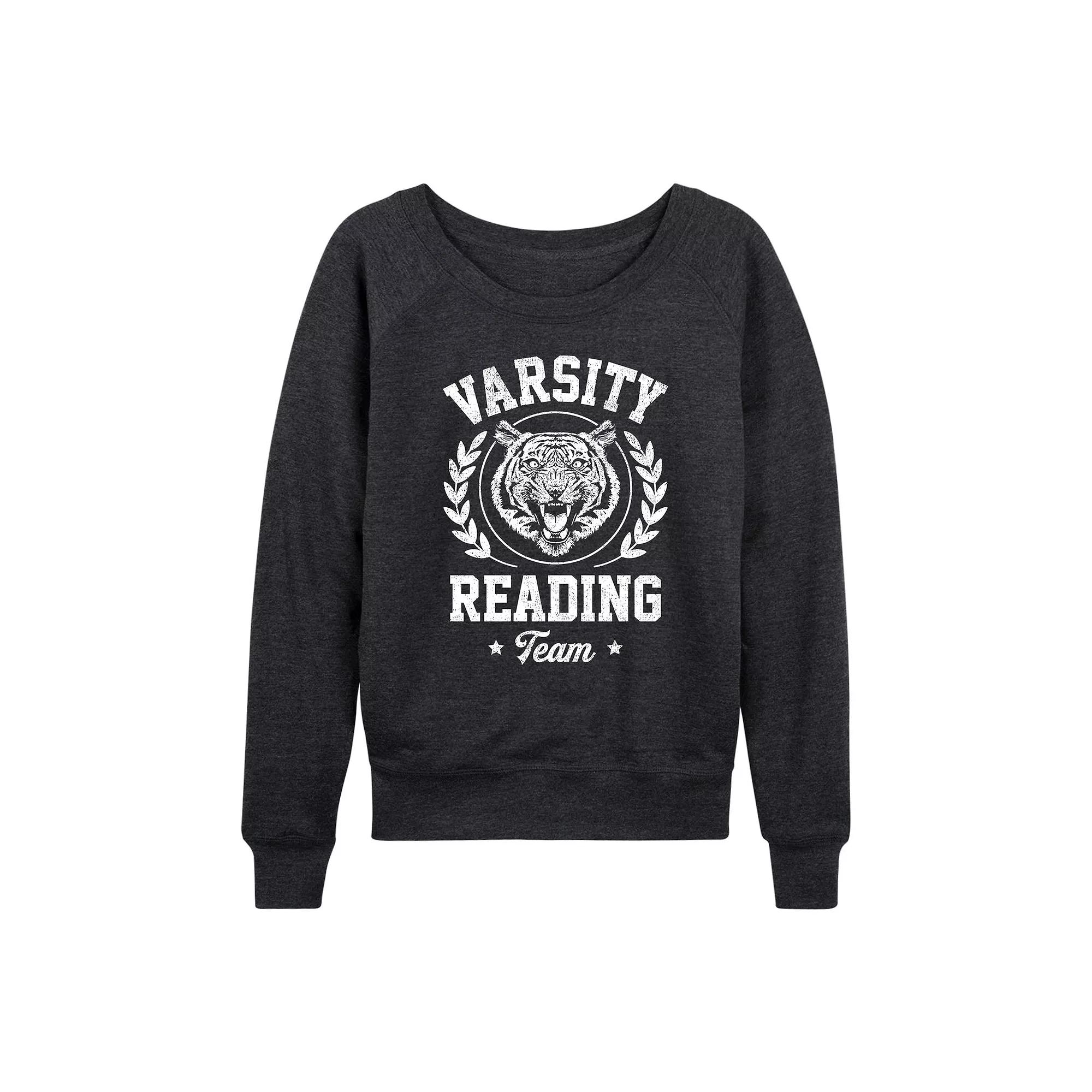 Women's Varsity Reading Team Tiger French Terry Long Sleeve Tee, Girl's,  Product Image