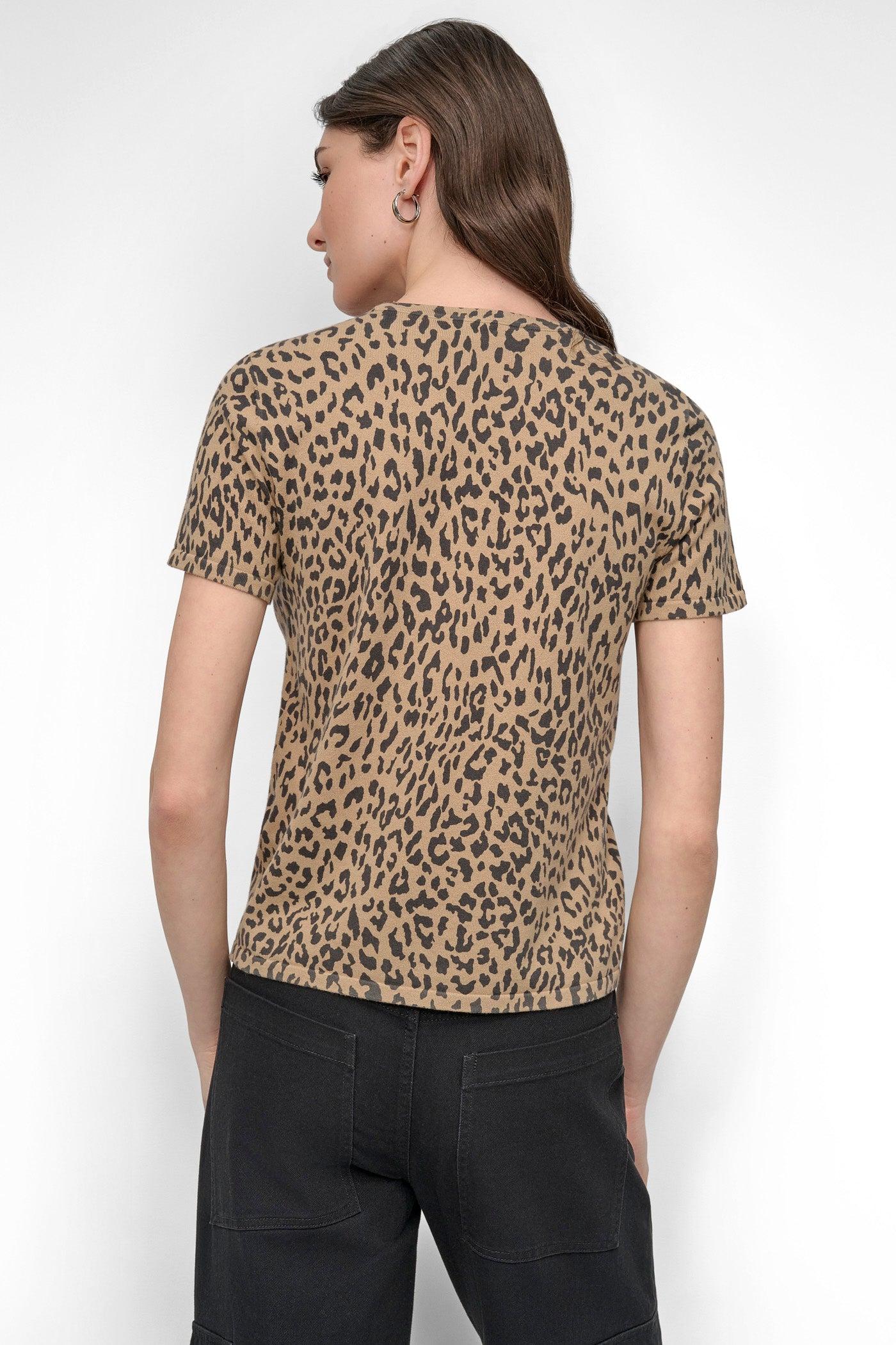 CHEETAH PRINT SWEATER TEE Product Image