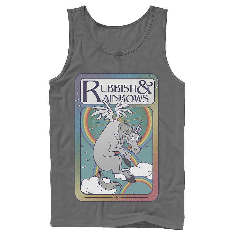 Men's Disney / Pixar Onward Rubbish & Rainbows Card Tank Top, Size: XL, Grey Product Image