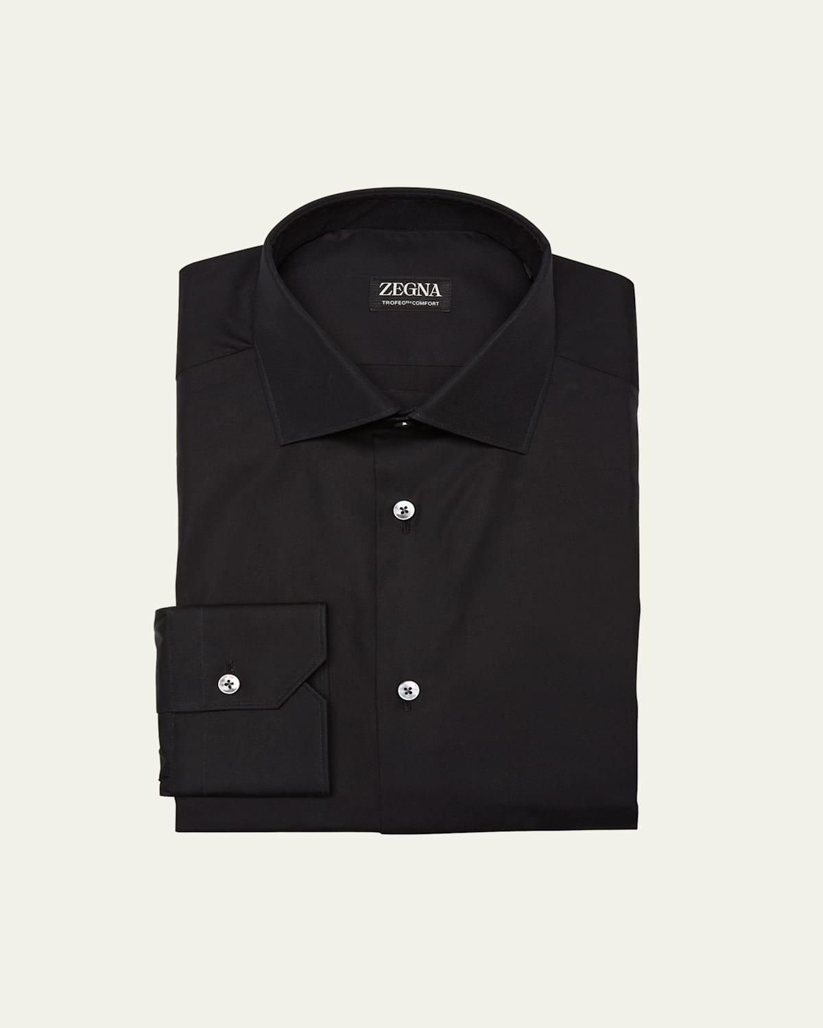 Zegna Trofeo Long Sleeve Tailored Fit Shirt Product Image