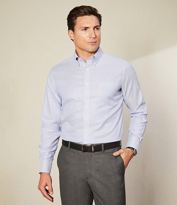 Daniel Cremieux Signature Label Non-Iron Stripe Long Sleeve Woven Shirt Product Image