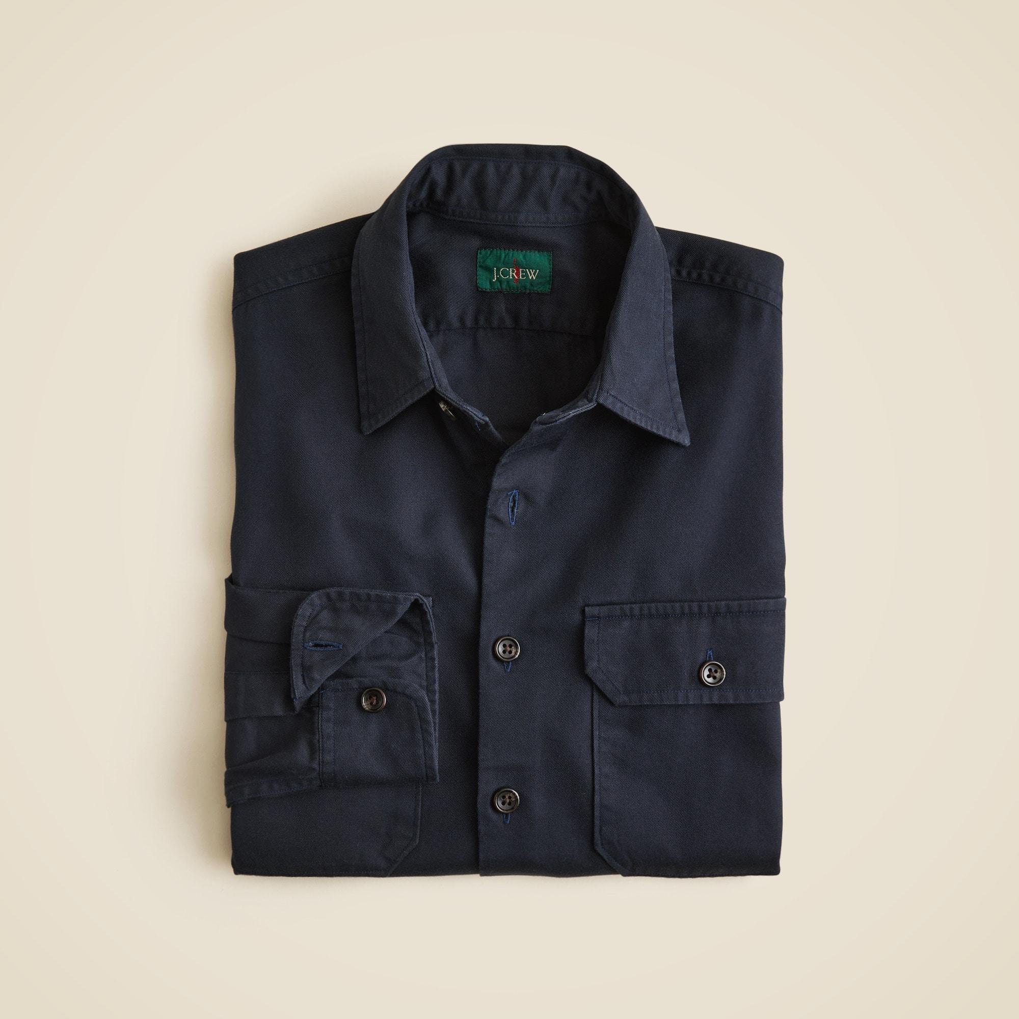 Twill workshirt in cotton-TENCEL™ lyocell blend Product Image