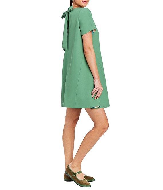 Mestiza New York Cecily Convertible Floral Print Round Neck Short Sleeve A-Line Dress Product Image