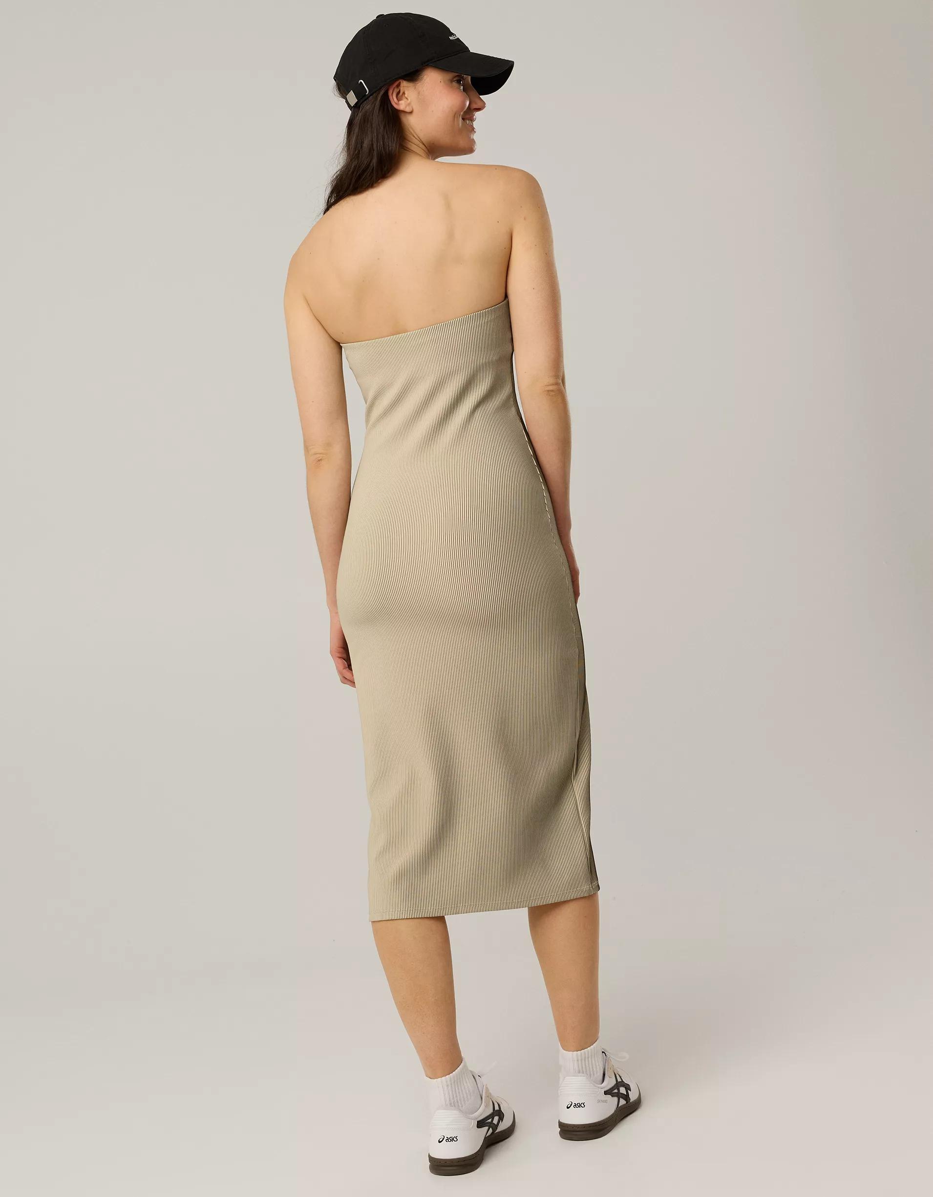 OFFLINE By Aerie Stripe Rib Night Out Midi Tube Dress Product Image