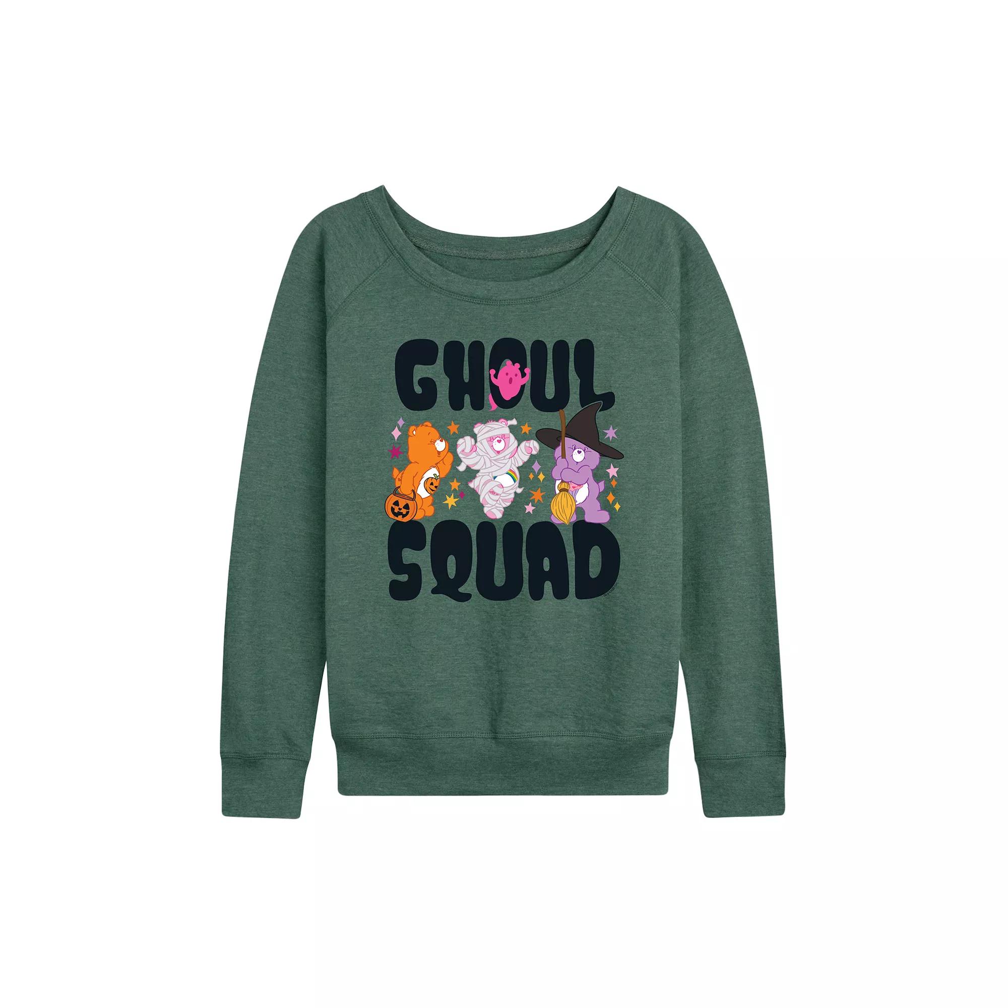 Women's Care Bears Halloween Ghoul Squad French Terry Long Sleeve Tee,  Product Image