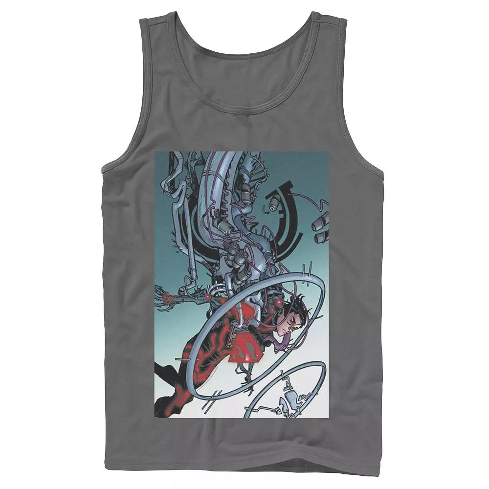 Men's DC Comics Superman Mechanics Comic Poster Tank Top,  Product Image