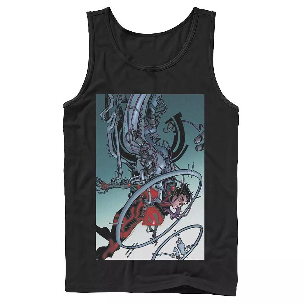Men's DC Comics Superman Mechanics Comic Poster Tank Top,  Product Image