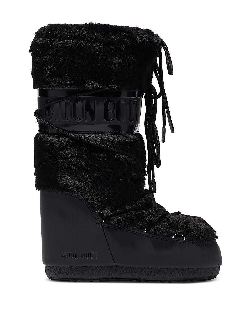 Moon Boot Womens Icon Faux Fur Cold Weather Boots Product Image