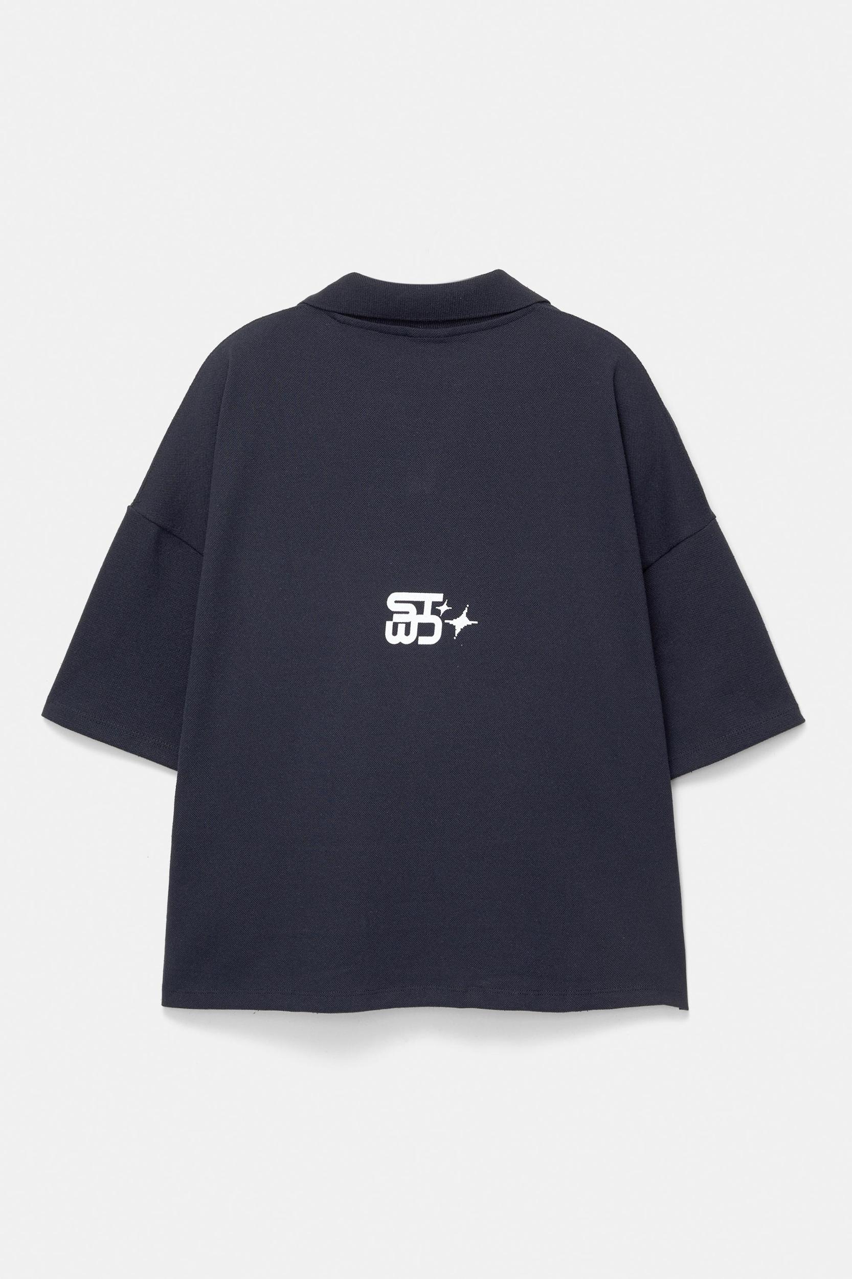 STWD polo shirt with stars Product Image