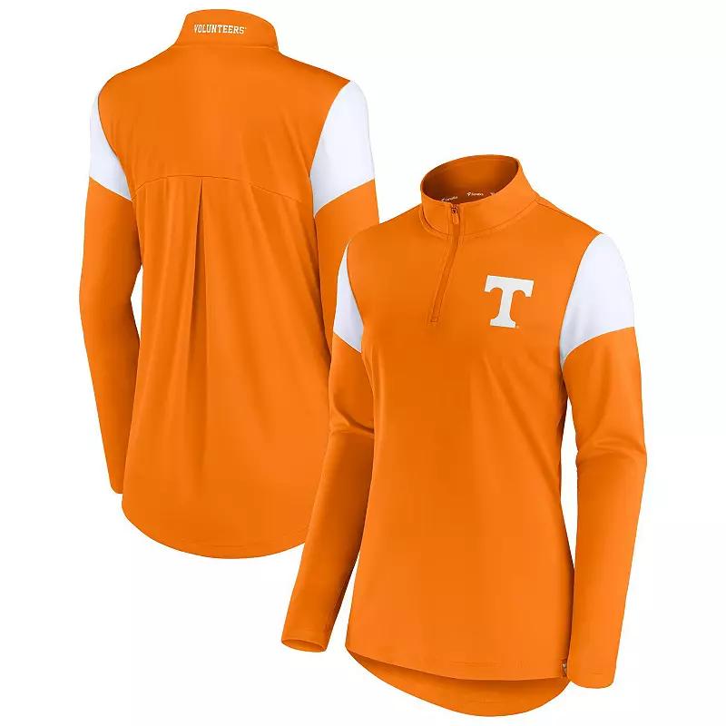 Women's Fanatics Tennessee Orange Tennessee Volunteers Block Party Quarter-Zip Top, Size: 2XL Product Image