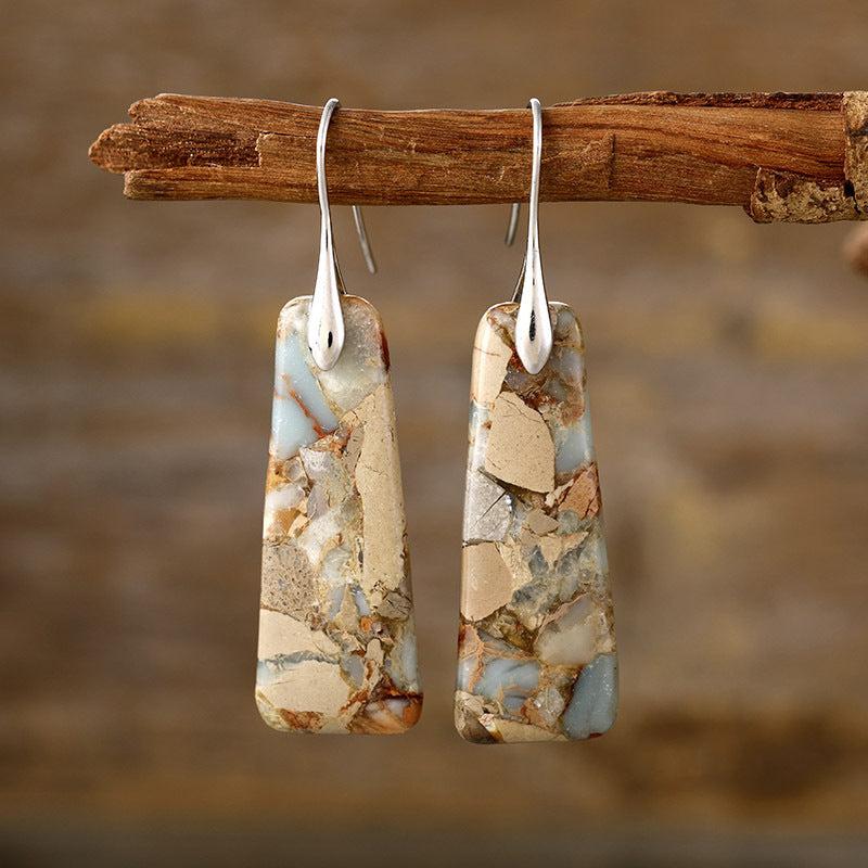 Copper Natural Stone Earrings Product Image