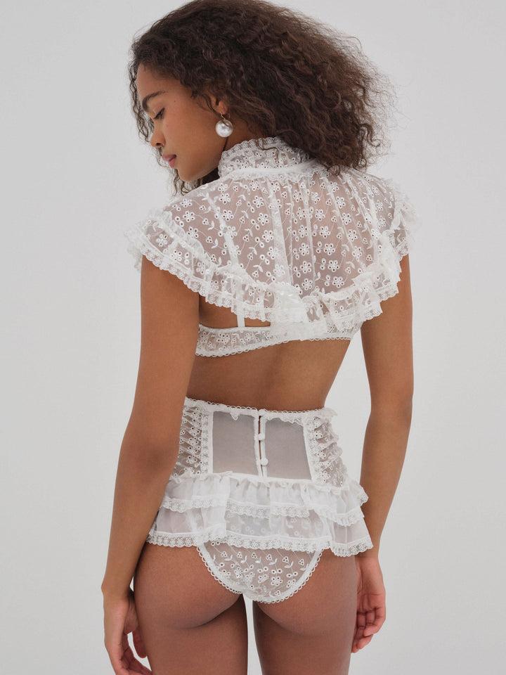 Layer Cake Chiffon Collar — White Product Image