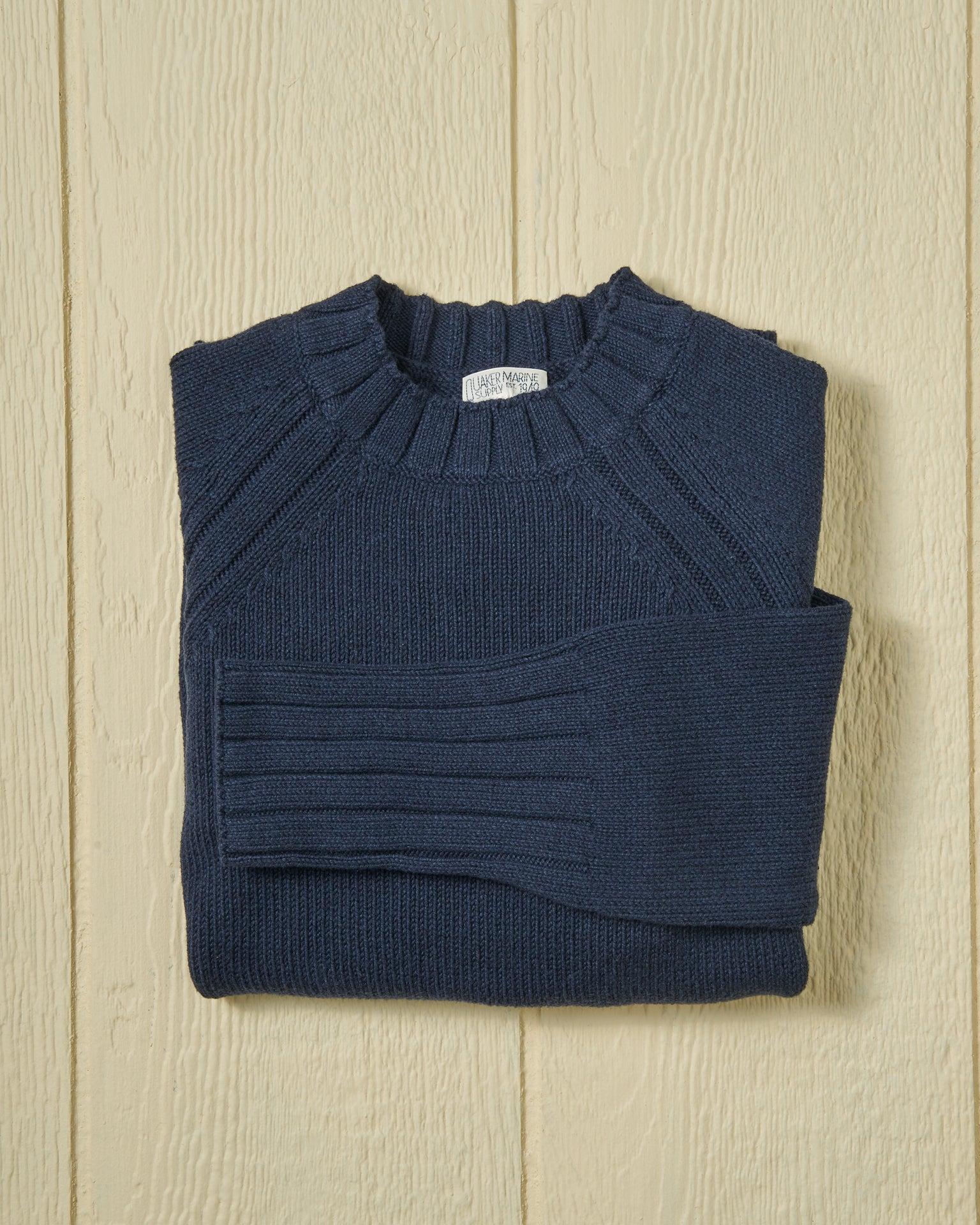 Women's Quaker Crewneck Sweater in Navy Product Image
