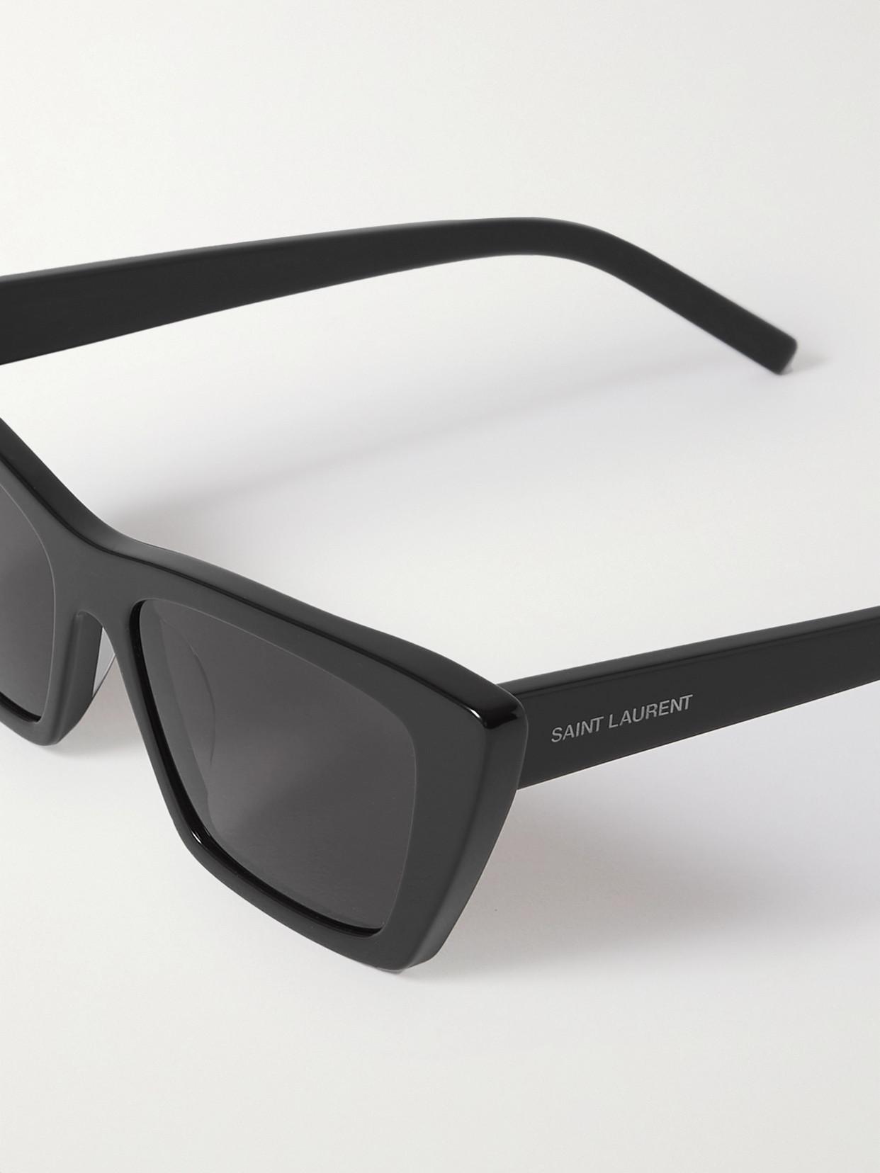 SAINT LAURENT Mica Cat-eye Acetate Sunglasses In Black Product Image
