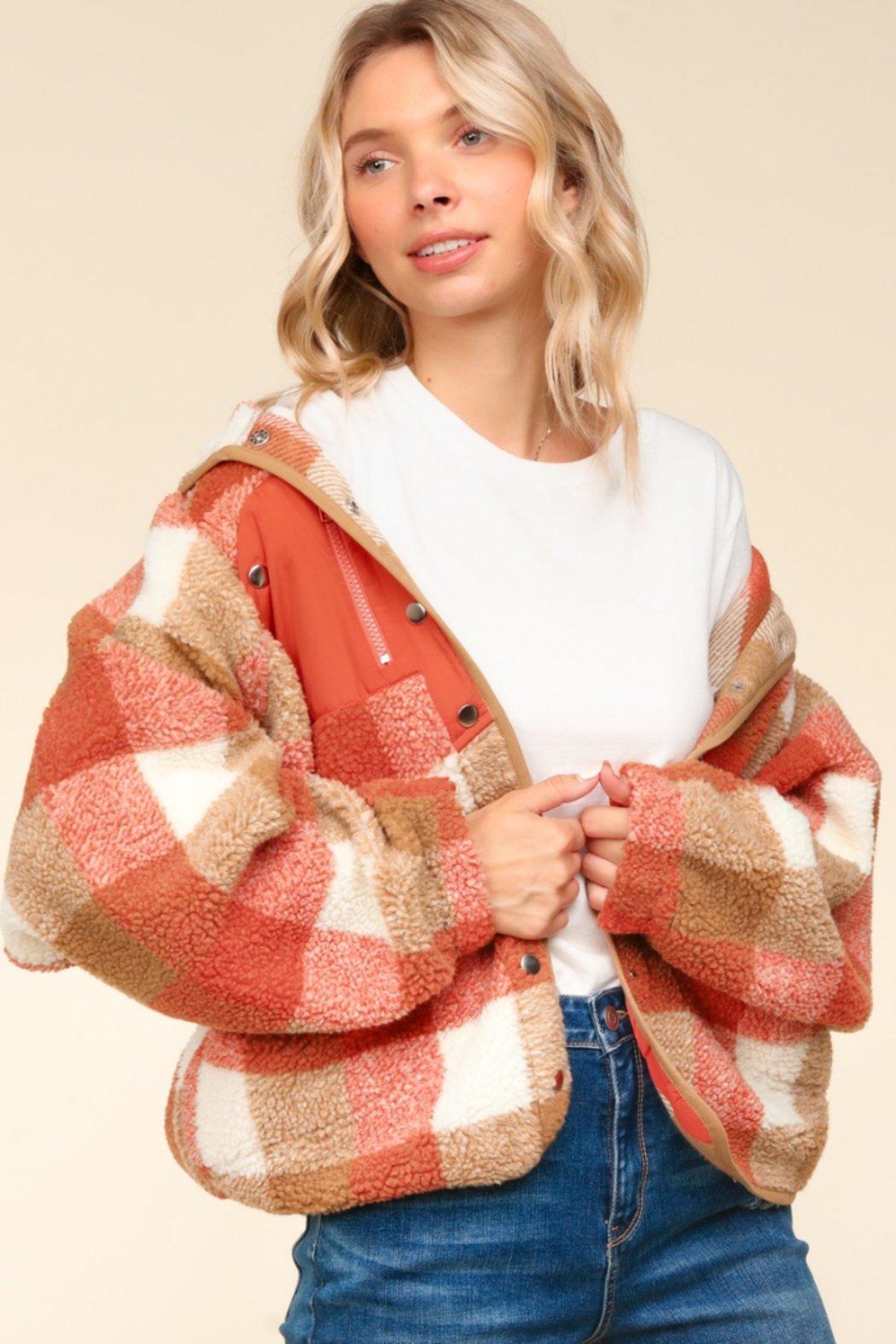 Plaid Sherpa Button Down Product Image