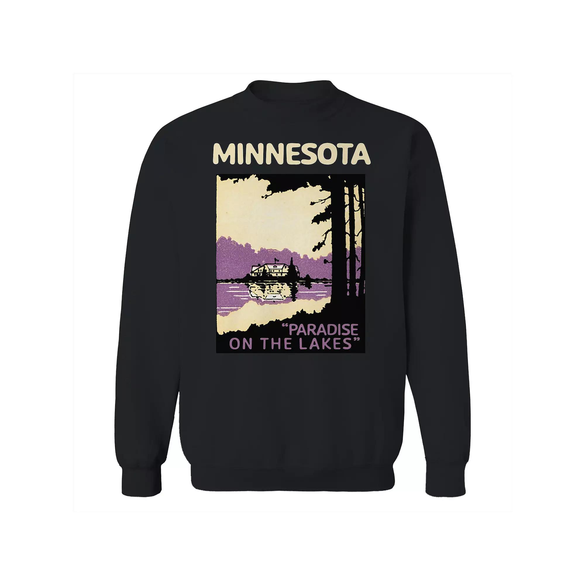 Men's Minnesota Black Fleece Sweatshirt, Adult Unisex,  Product Image