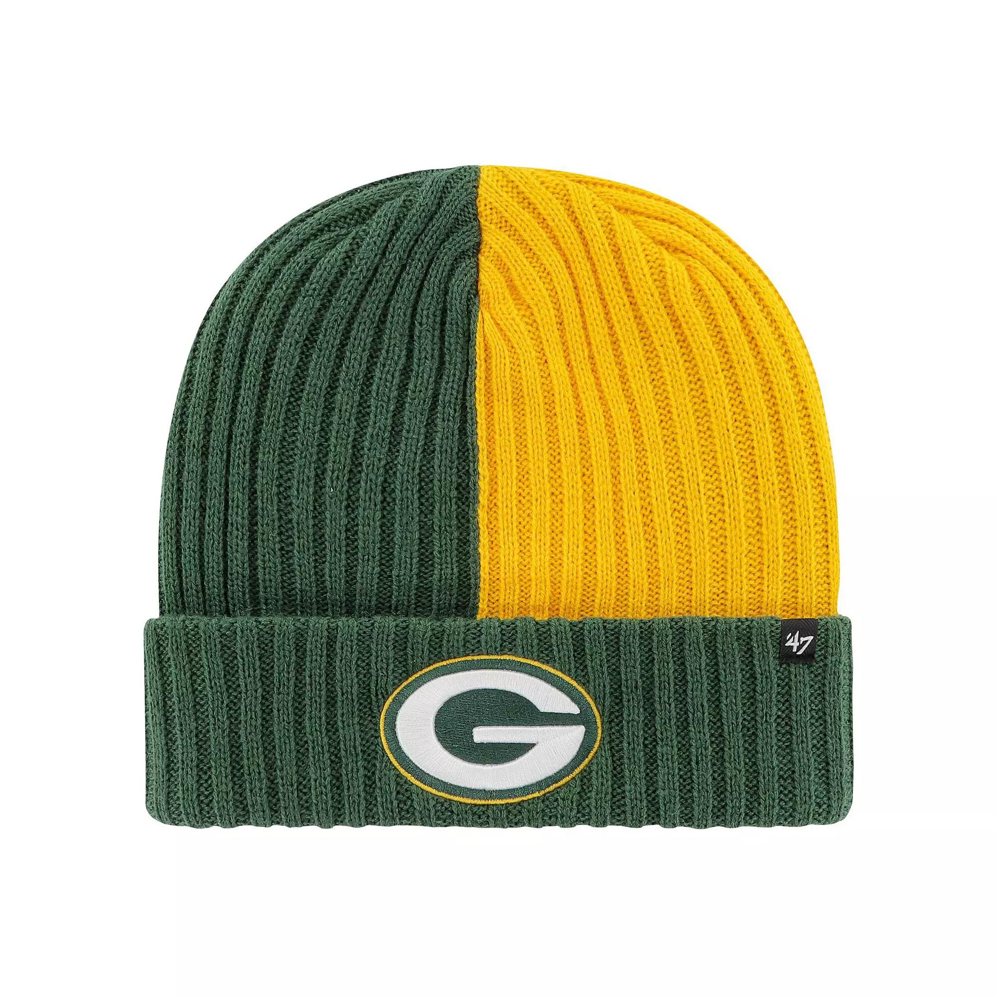 Men's '47 Green Green Bay Packers Fracture Cuffed Knit Hat Product Image