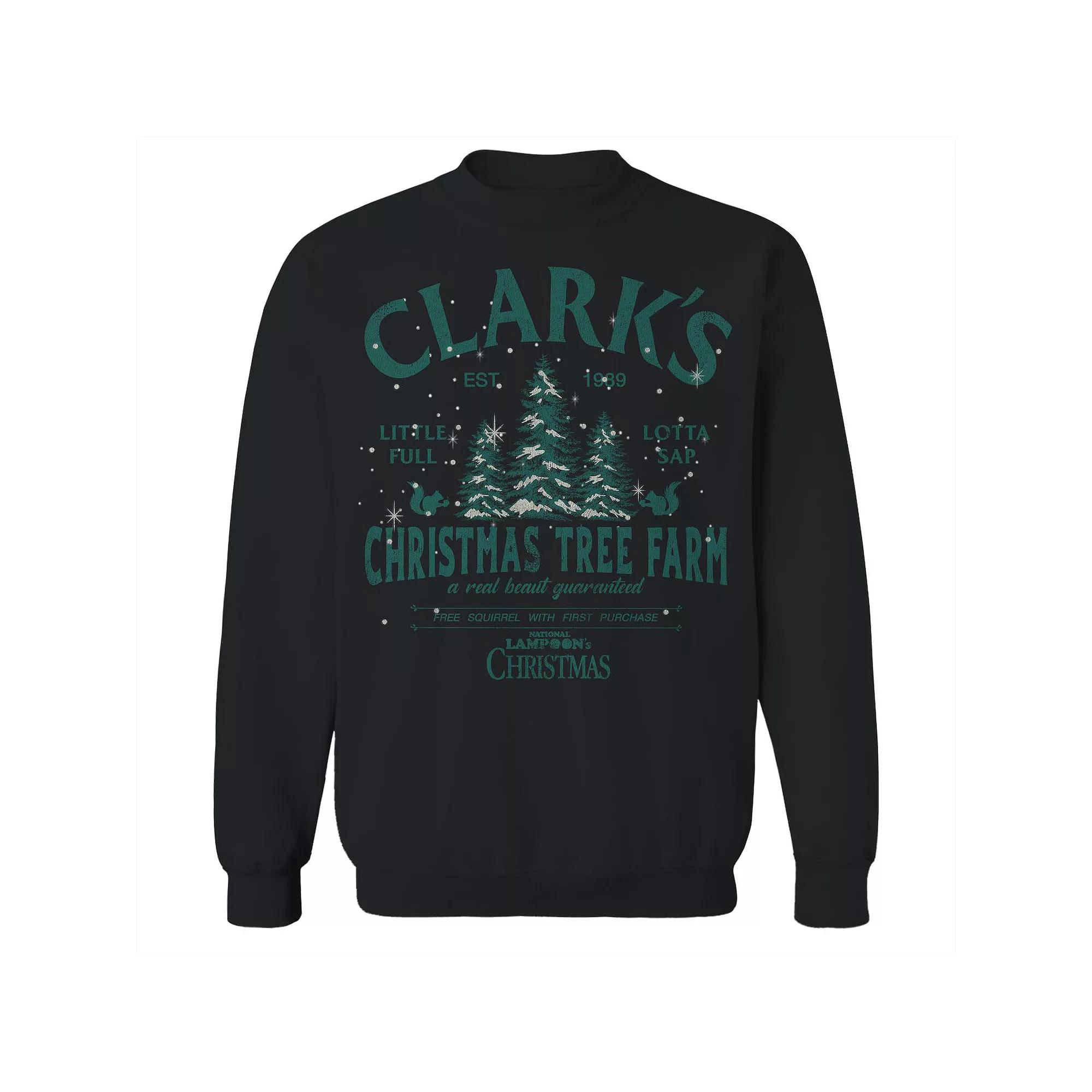 Men's Clarks Christmas Tree National Lampoon's Christmas Vacation Graphic Fleece Crew Sweatshirt,  Product Image