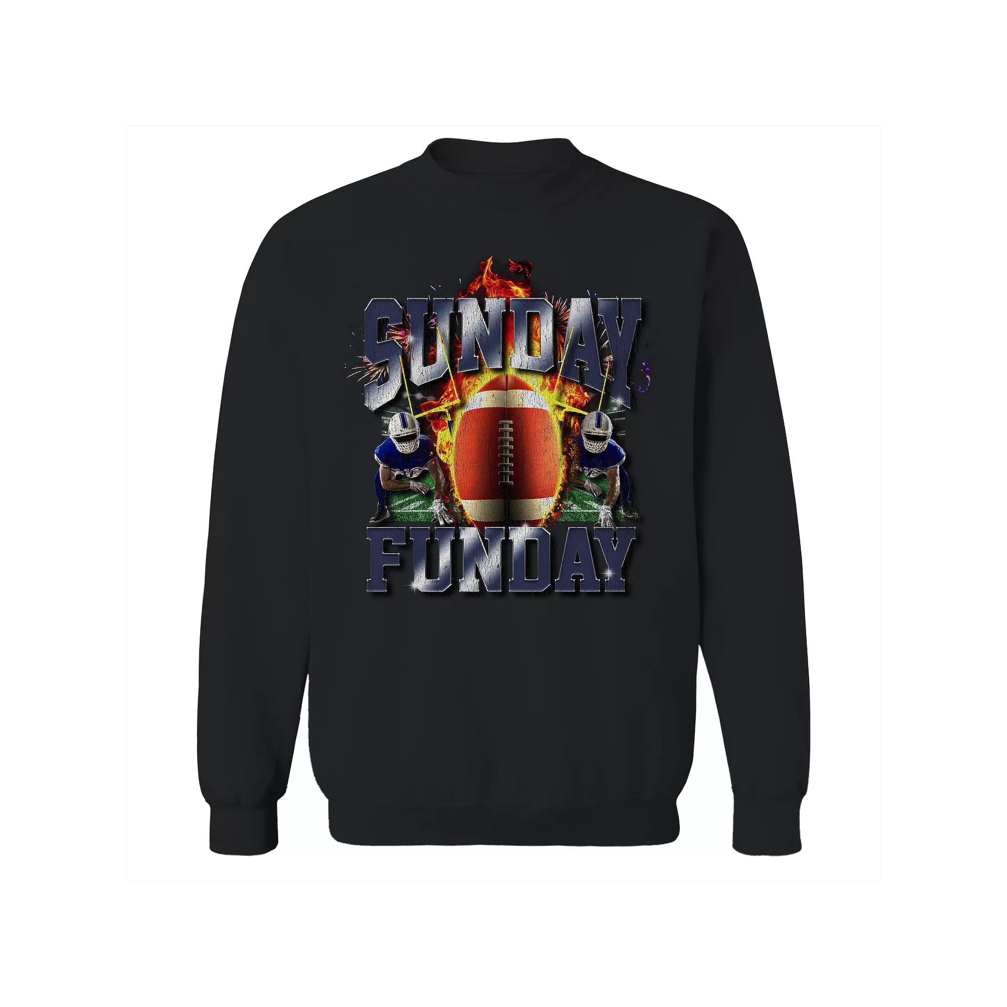 Men's COLAB89 Sunday Funday Bootleg Graphic Sweatshirt, Adult Unisex,  Product Image