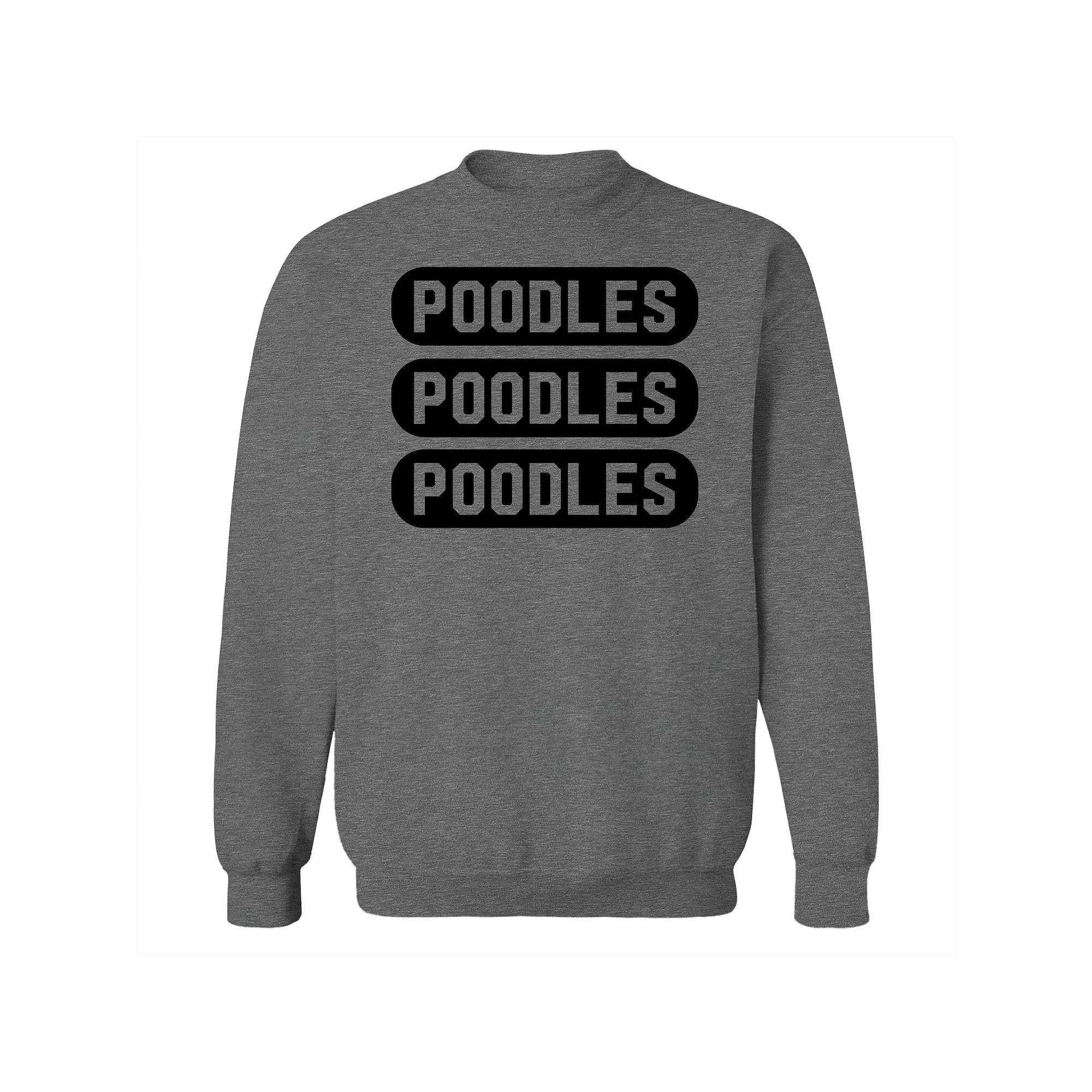 Men's COLAB89 Poodles Graphic Sweatshirt, Adult Unisex,  Product Image