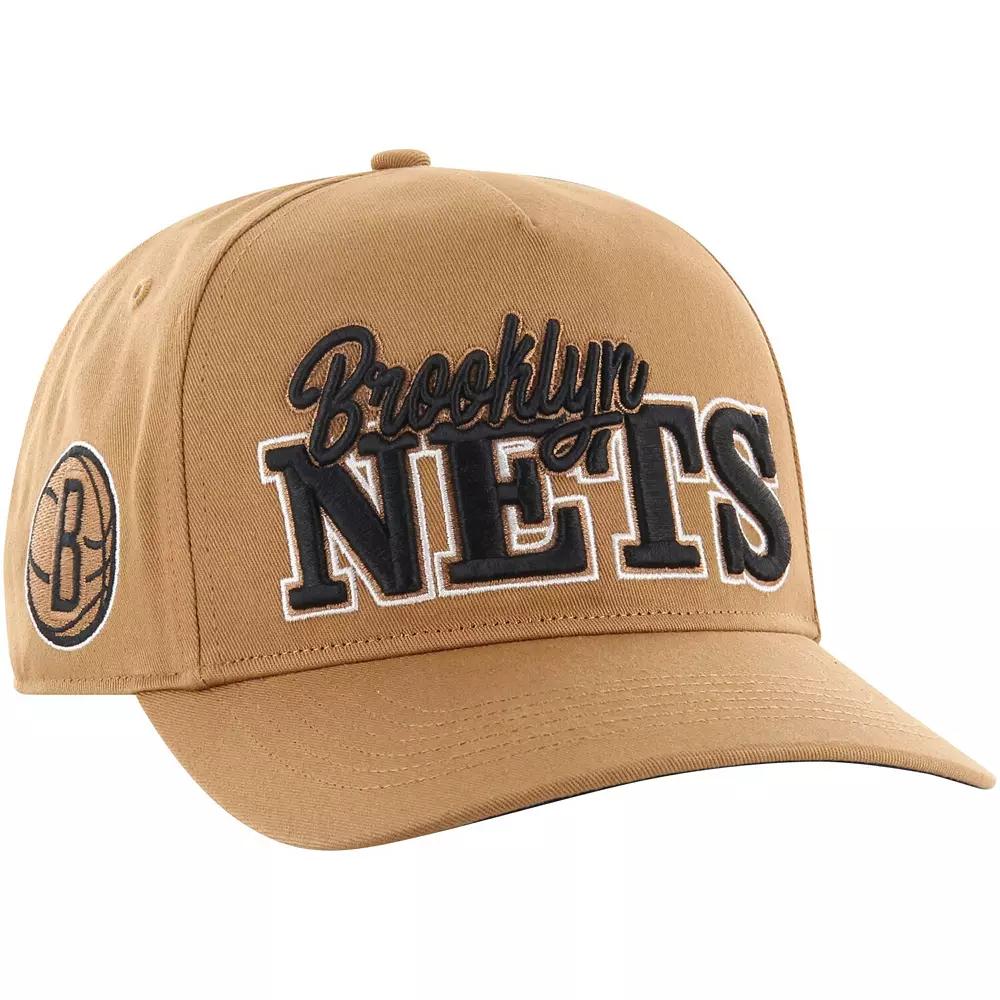 Men's '47 Tan Brooklyn Nets Barnes Hitch Adjustable Hat, Team Product Image