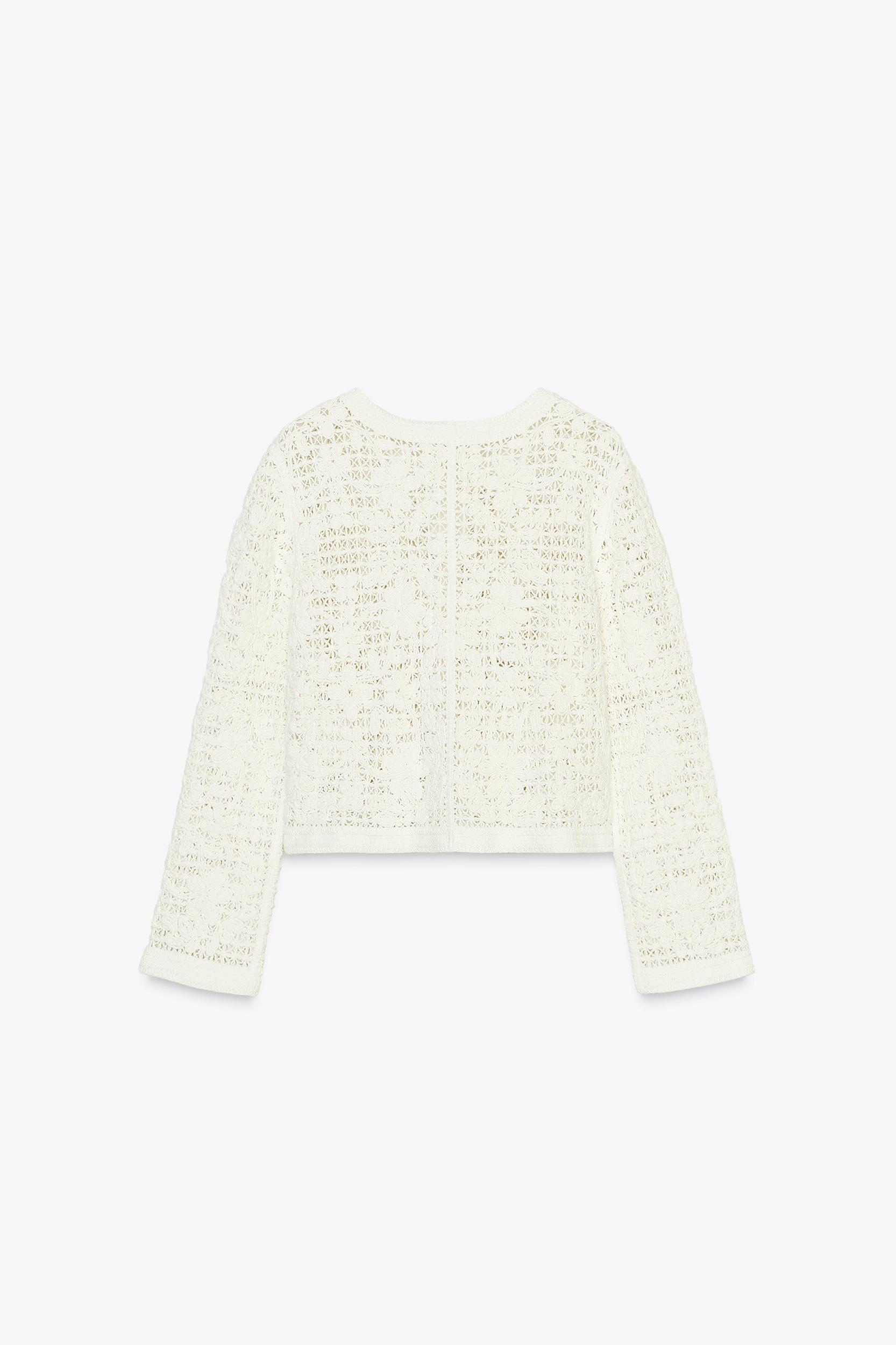 CROCHET BUTTON JACKET Product Image