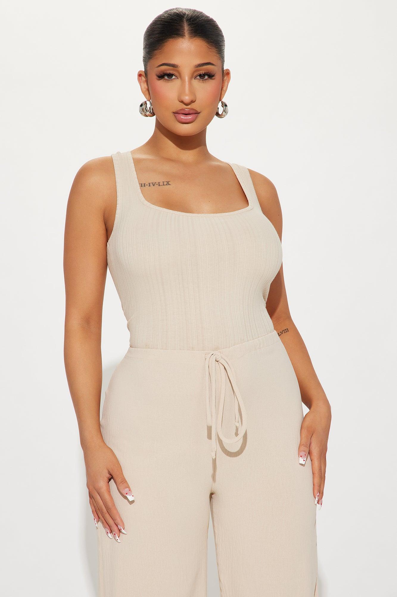 Vacay Mode Jumpsuit - Stone Product Image