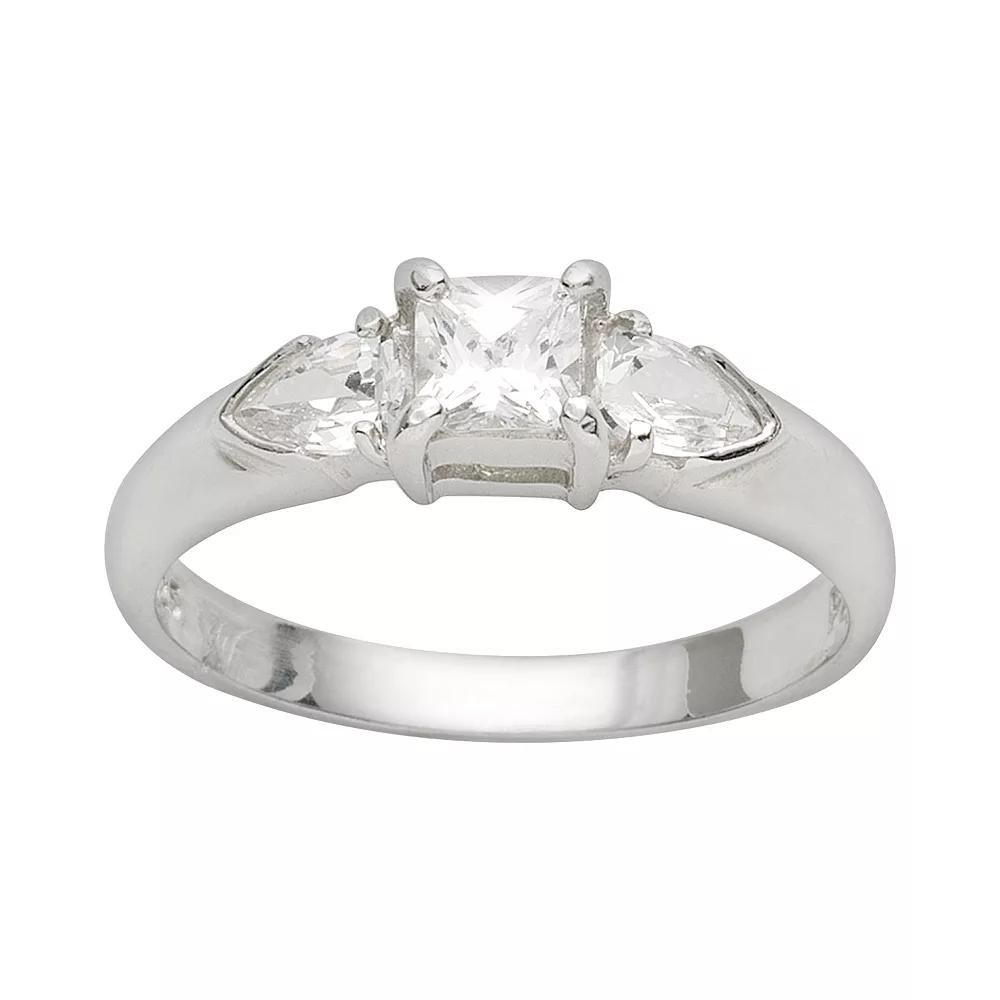 Traditions Jewelry Company Sterling Silver Cubic Zirconia Ring, Womens Product Image