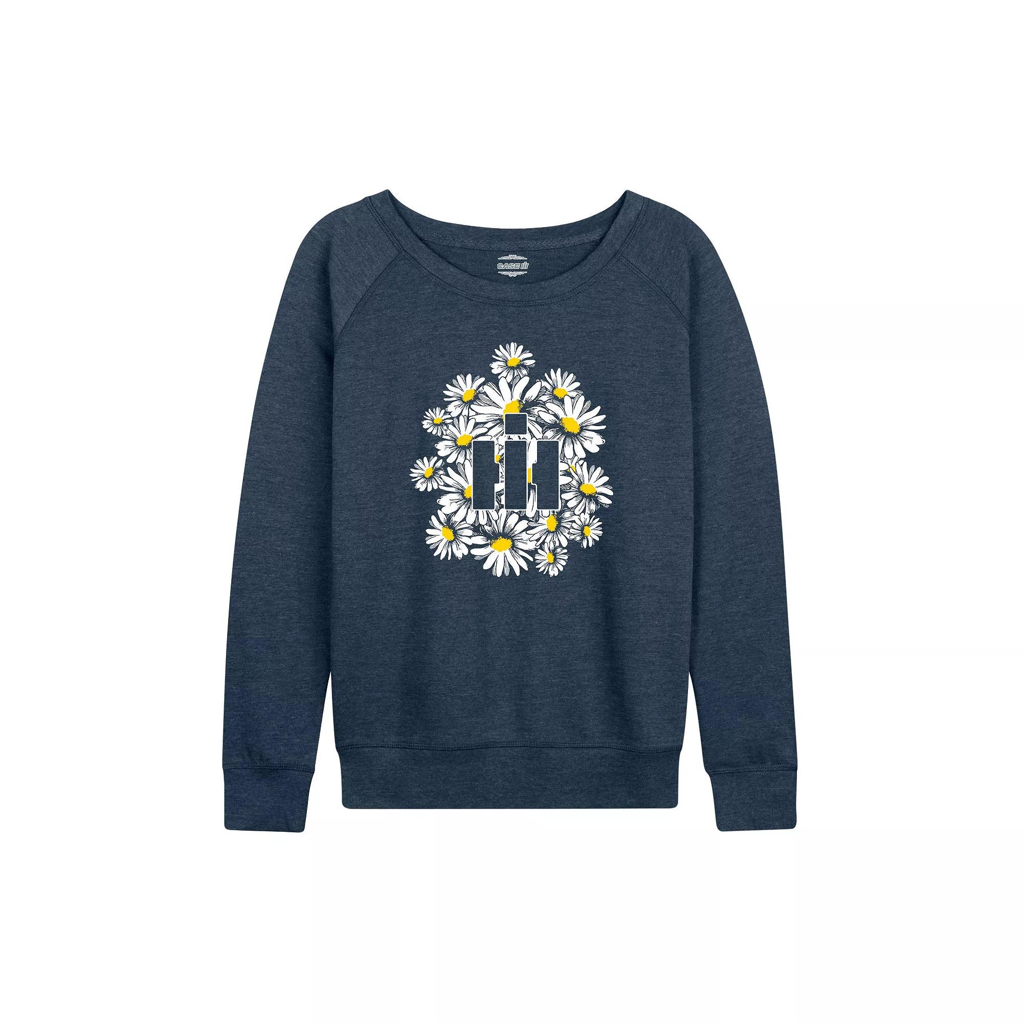 Women's Case IH Logo Daisies French Terry Long Sleeve Tee,  Product Image