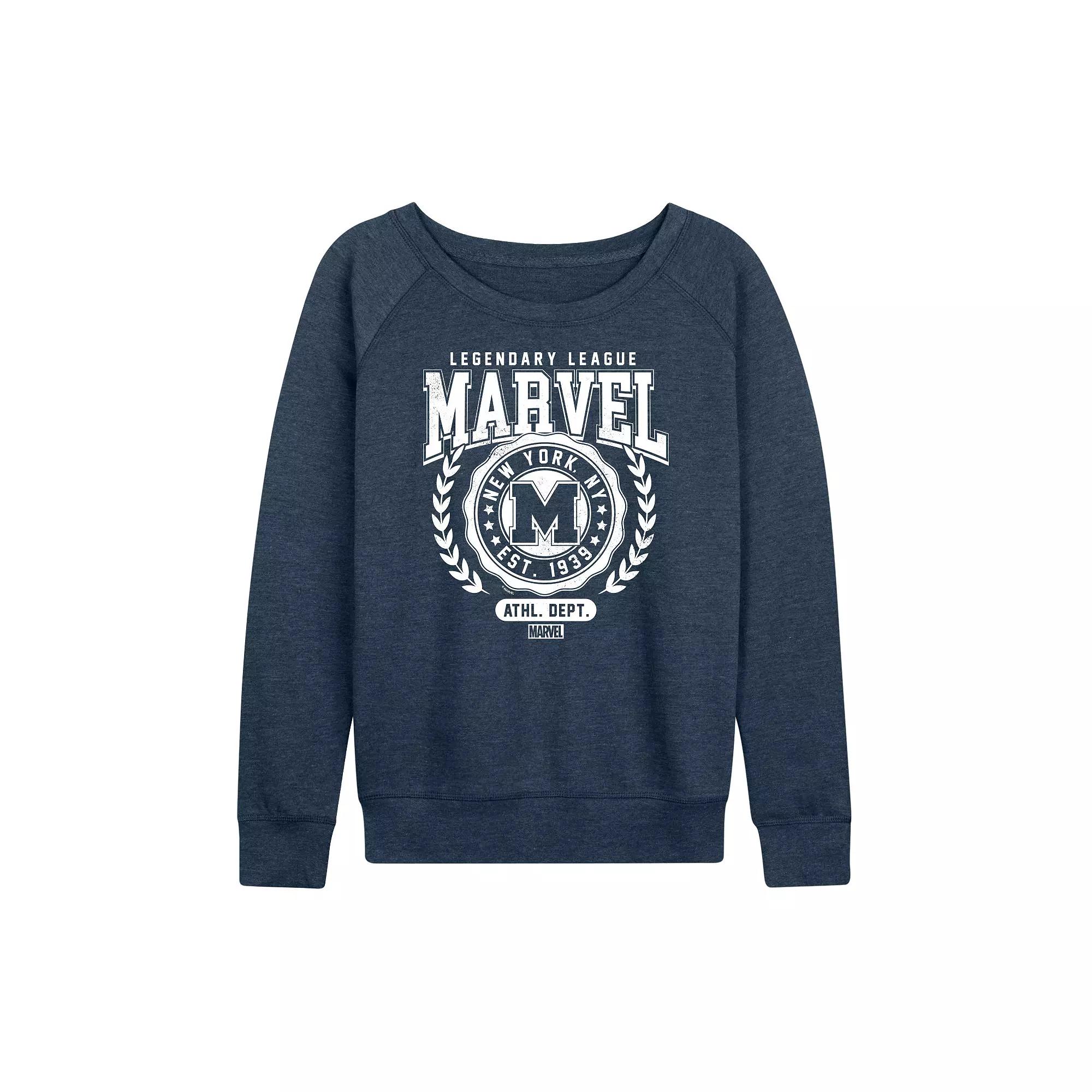 Women's Marvel Collegiate Legendary League French Terry Long Sleeve Tee,  Product Image