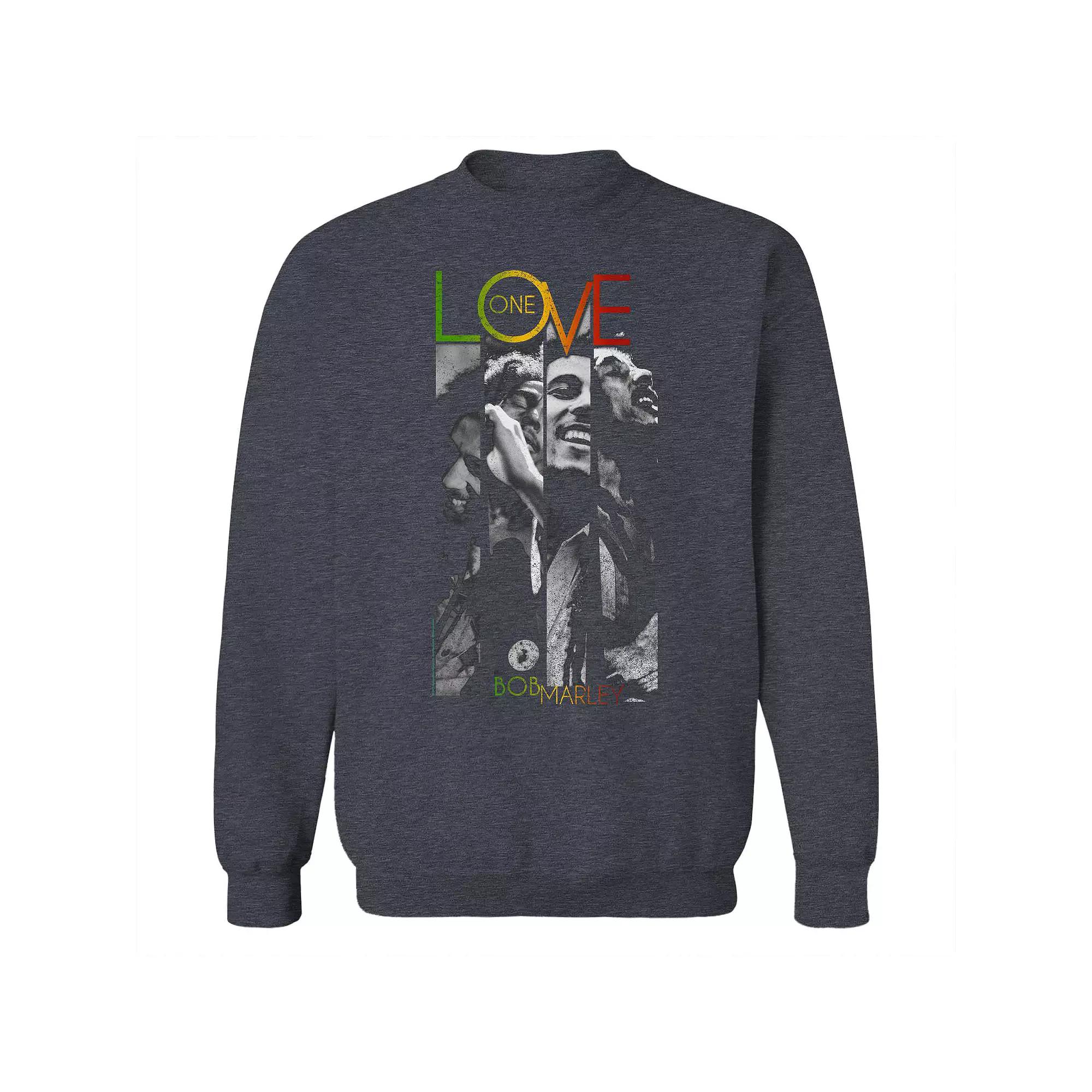 Junior's One Love Stripes Graphic Fleece Sweatshirt, Women's,  Product Image