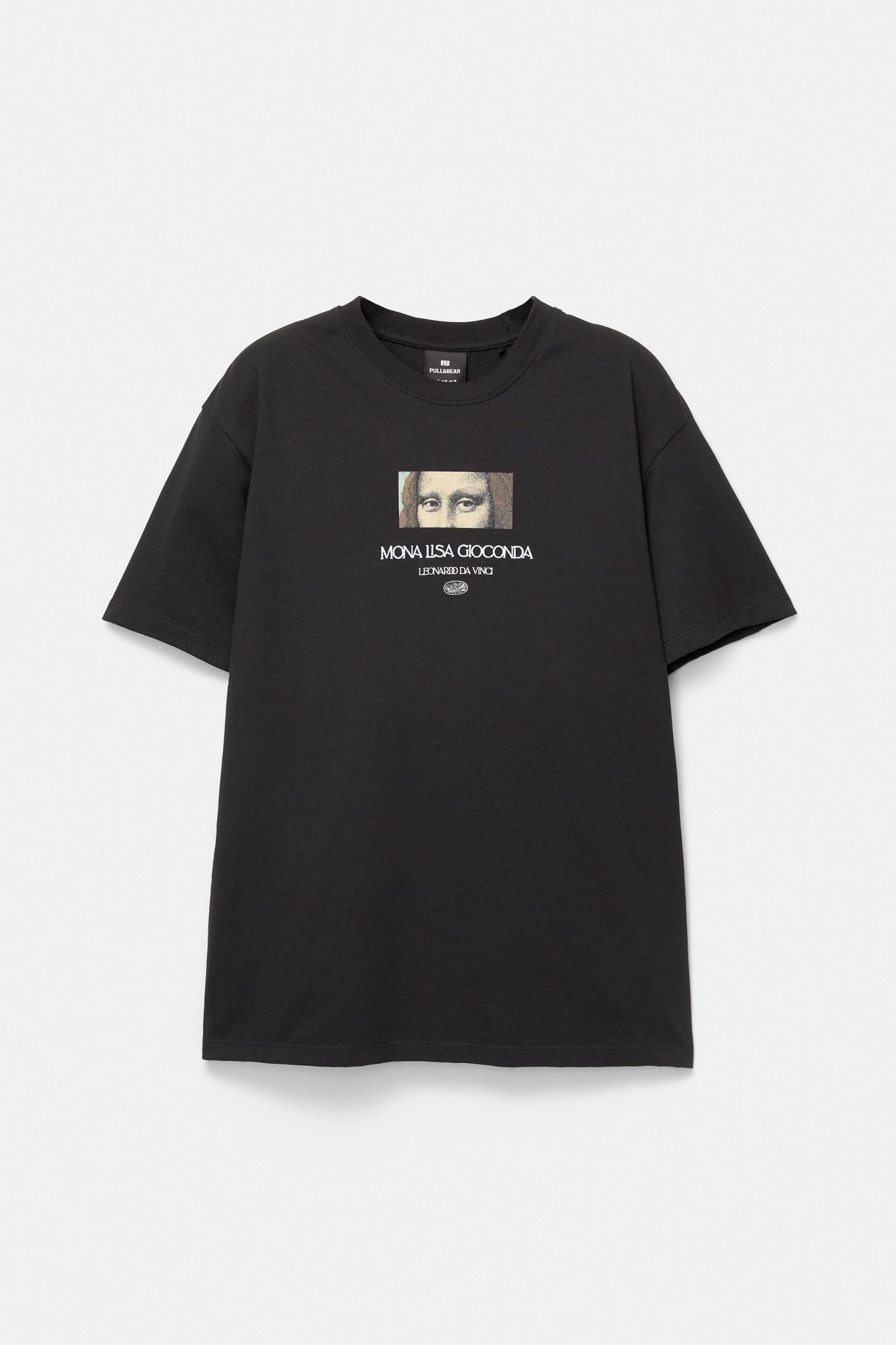 Black La Gioconda T-shirt Product Image