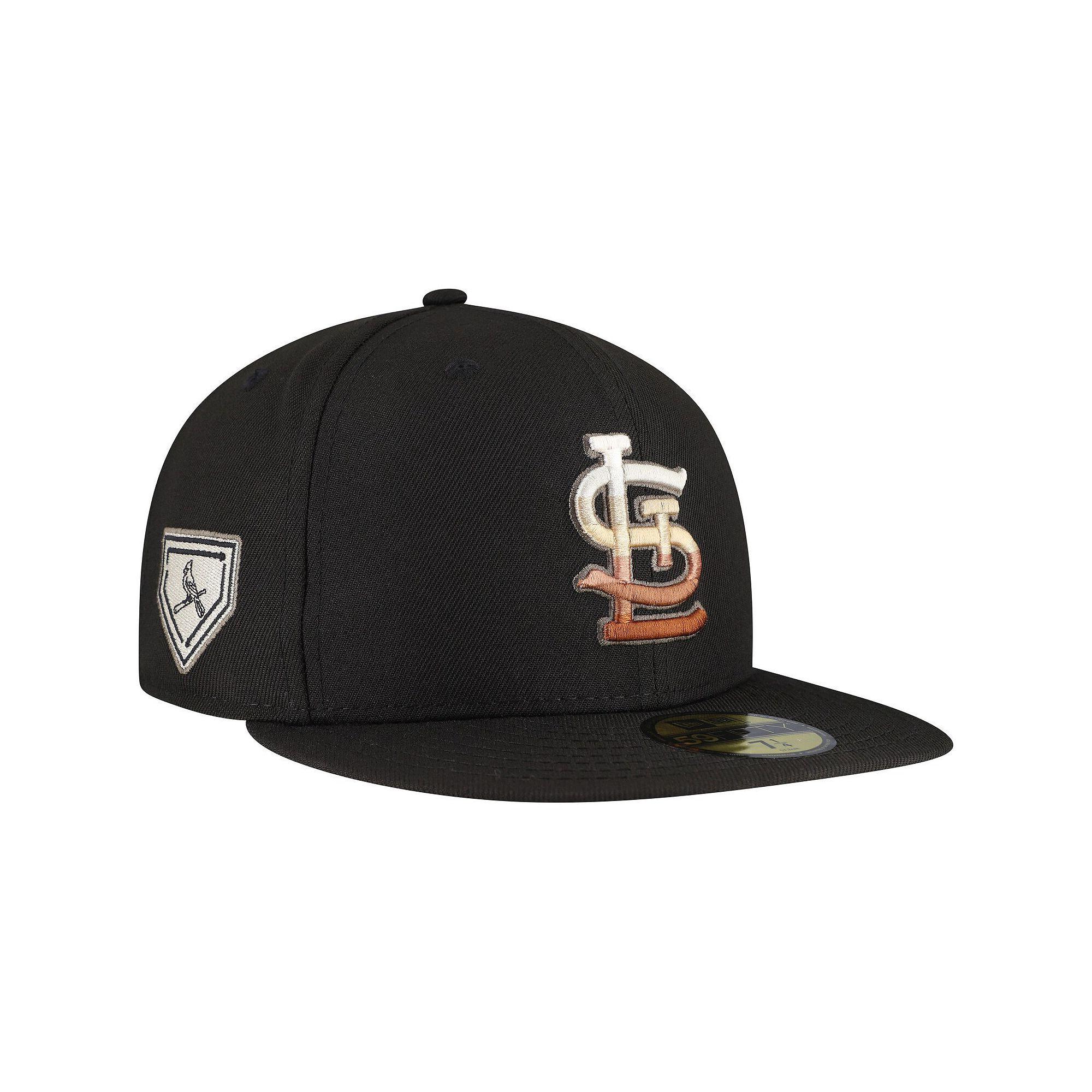 Men's New Era Black St. Louis Cardinals Dune Gradient Side Patch 59FIFTY Fitted Hat, Size: 7 1/4 Product Image