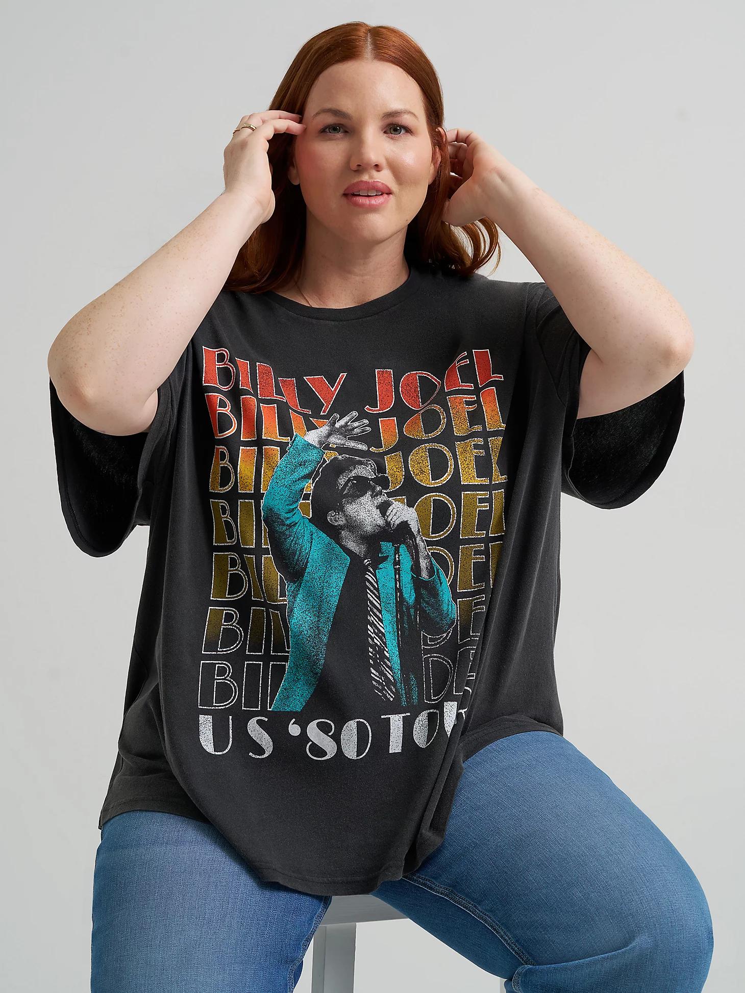 Women's Billy Joel Graphic Tee (Plus) | Women's Tops & Tees | Lee® Product Image