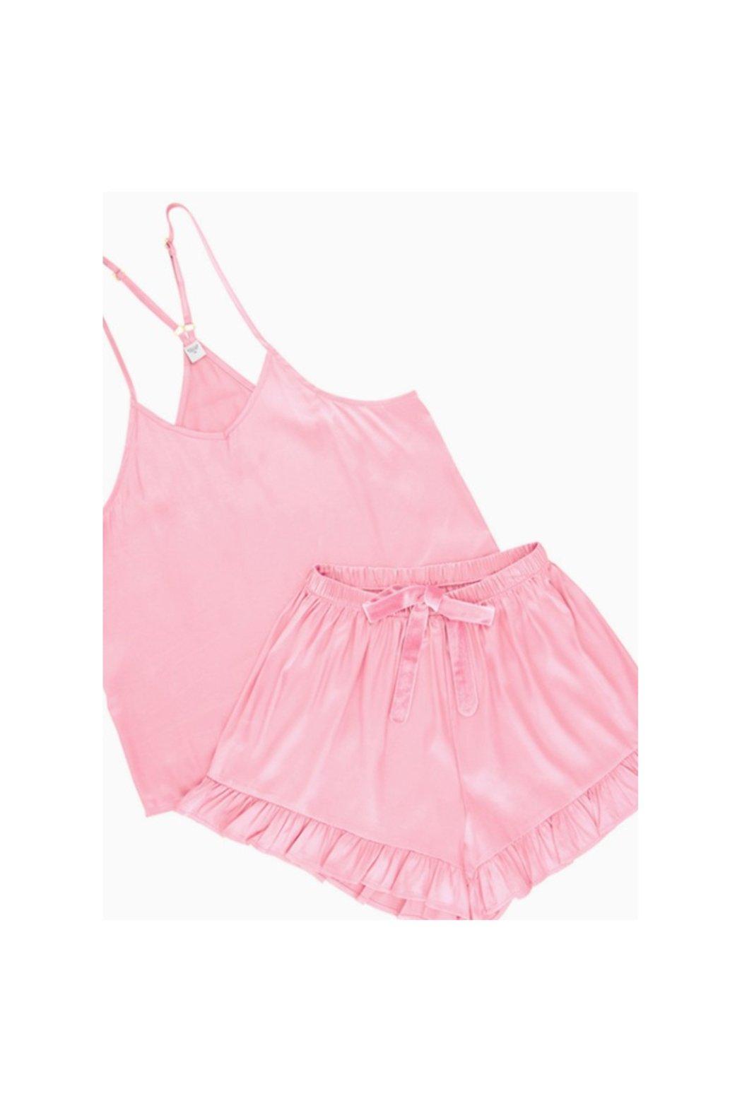 Cami + Velvet Ruffled Short Product Image