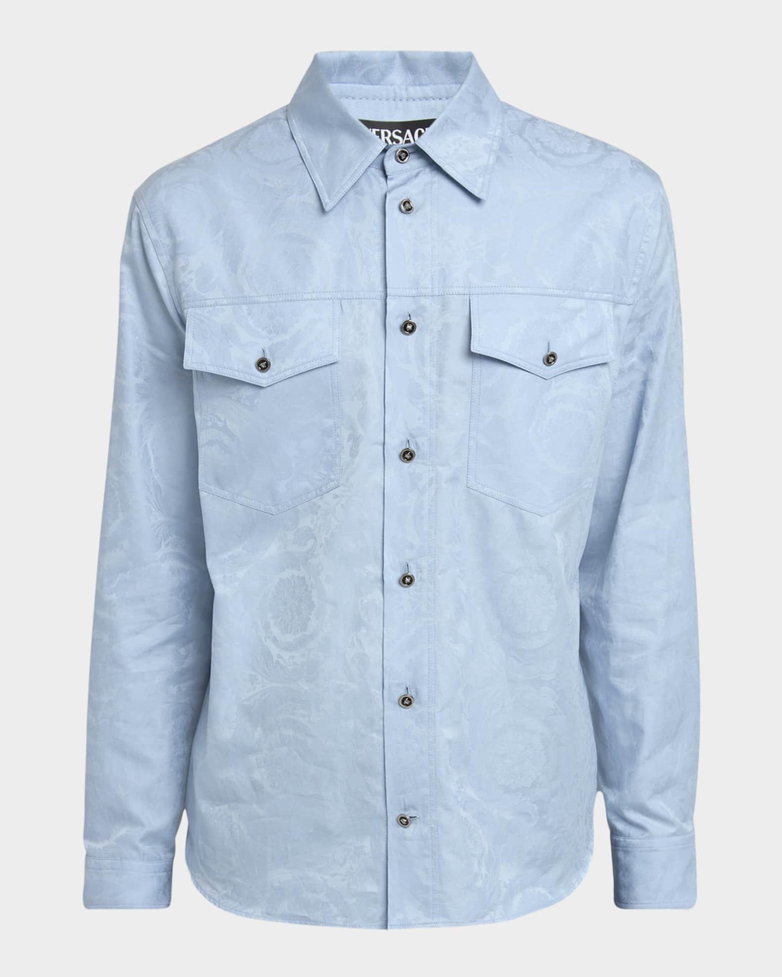 Men's Barocco Jacquard Sport Shirt Product Image