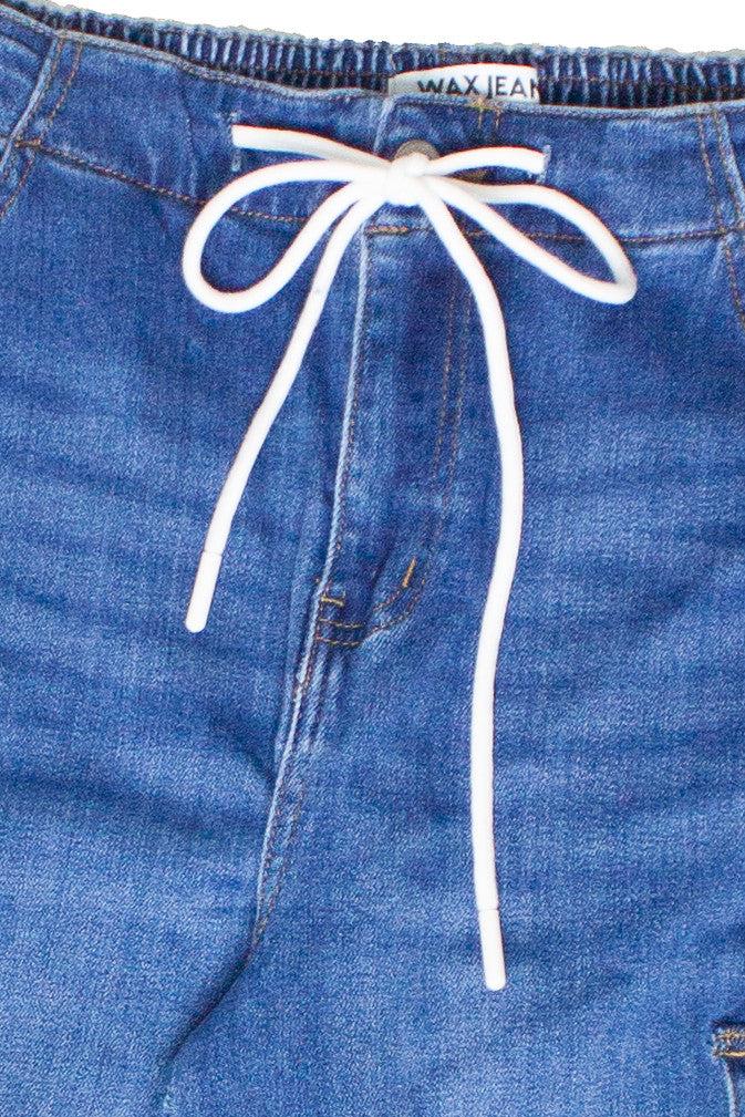 Drawstring Cargo Jeans Product Image
