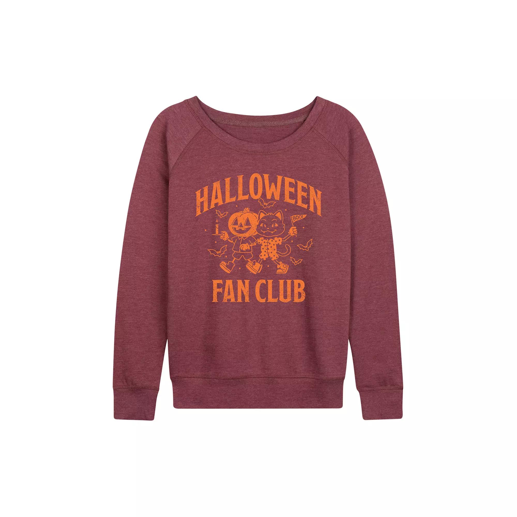 Women's Halloween Fan Club French Terry Long Sleeve Tee,  Product Image