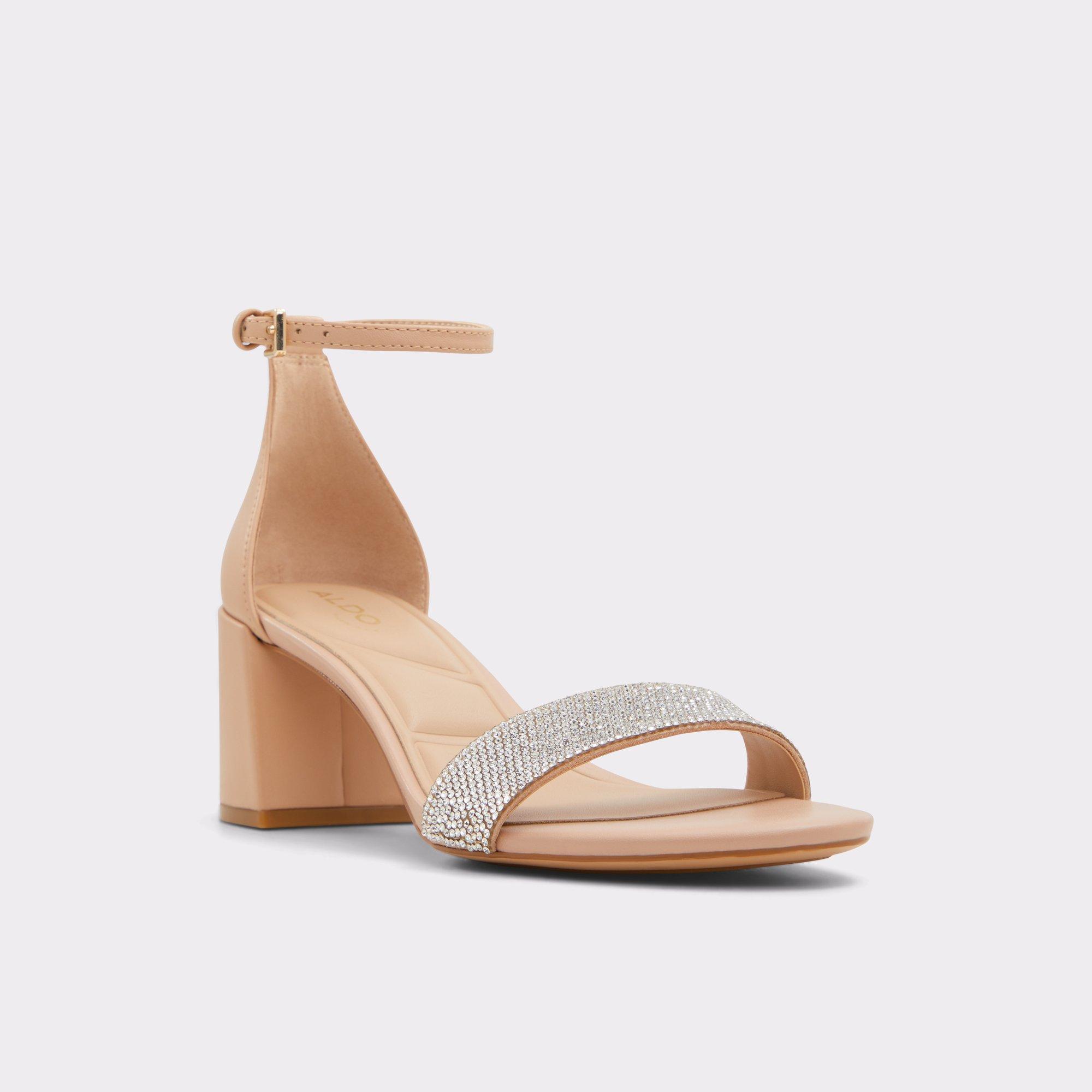 Pristine Bone Leather Smooth Women's Strappy sandals | ALDO US Product Image