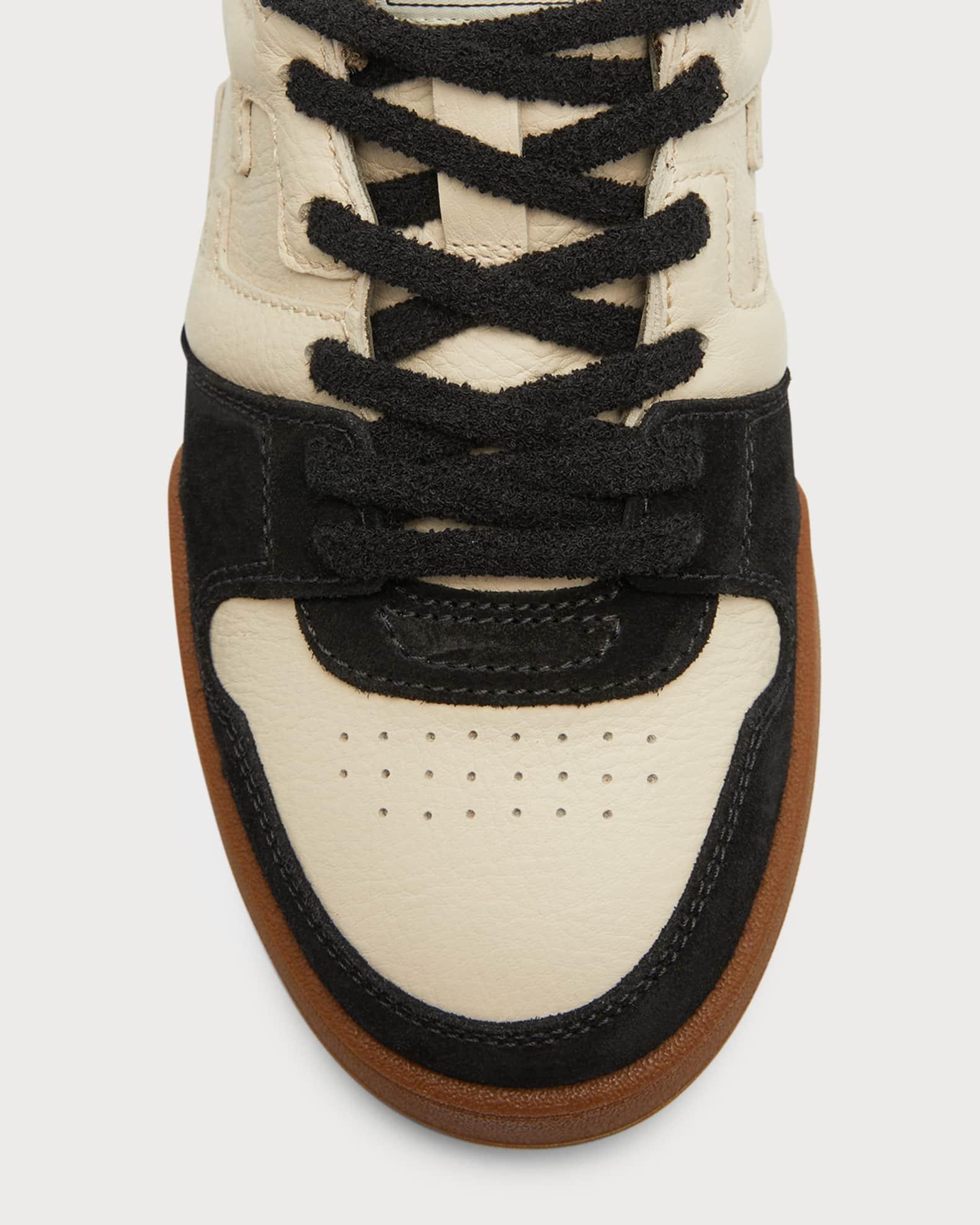 Men's Match Leather FF-Logo Low-Top Sneakers Product Image