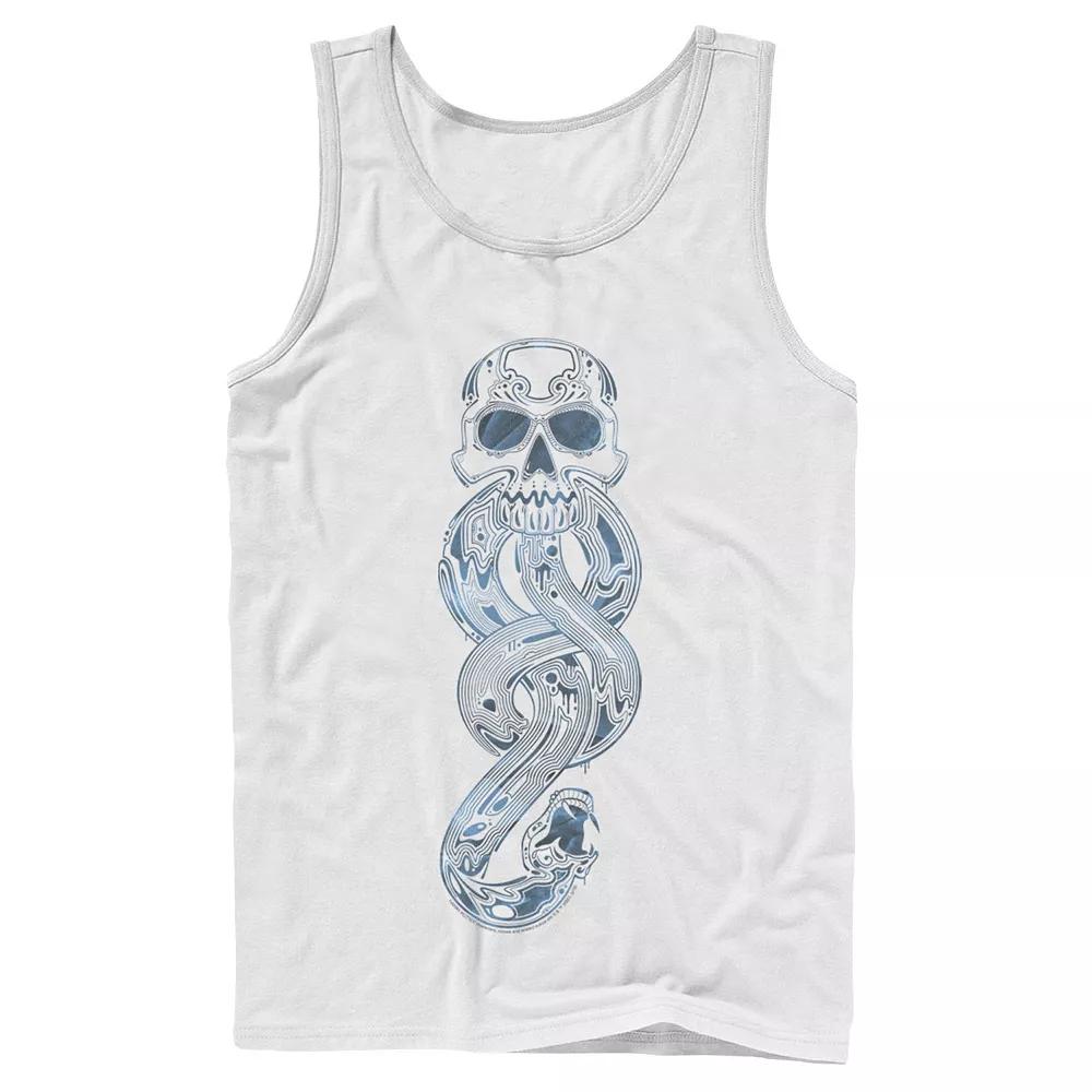 Men's Harry Potter Voldemort's Mark Line Art Tank Top, Size: Large, White Product Image