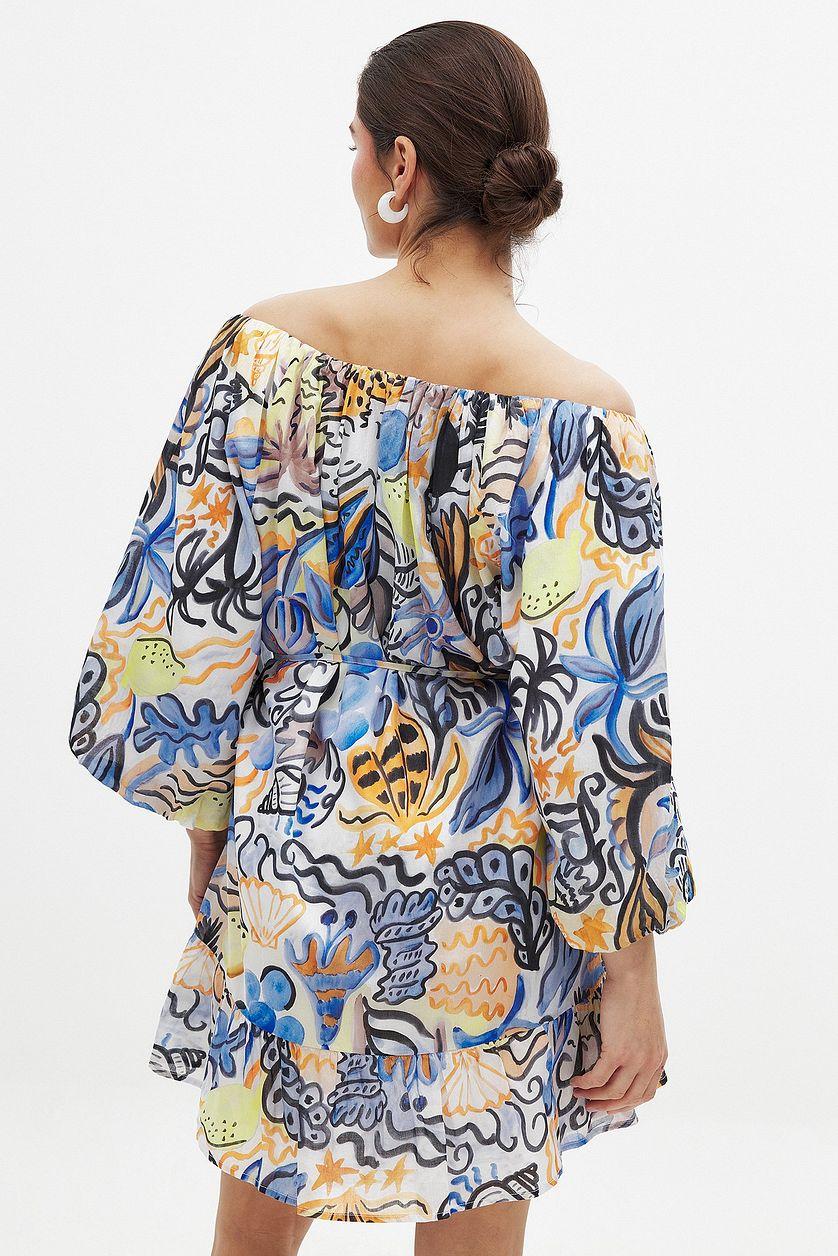 Tie Waist Mini Dress Product Image