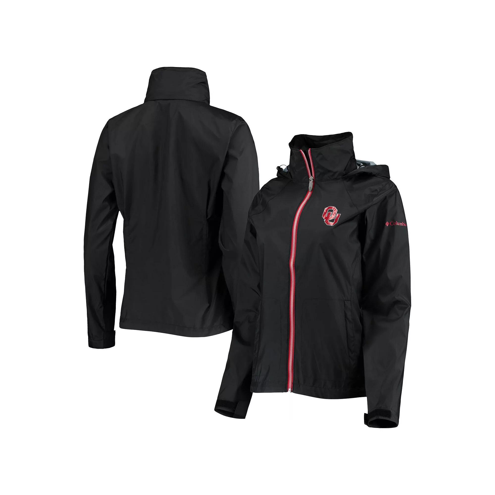 Women's Columbia Black Oklahoma Sooners Switchback Full-Zip Hoodie Jacket, Size: Small Product Image