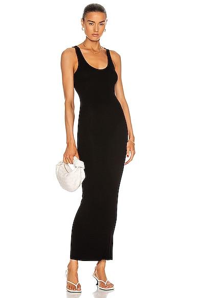 Silk Rib Ankle Length Tank Dress Product Image